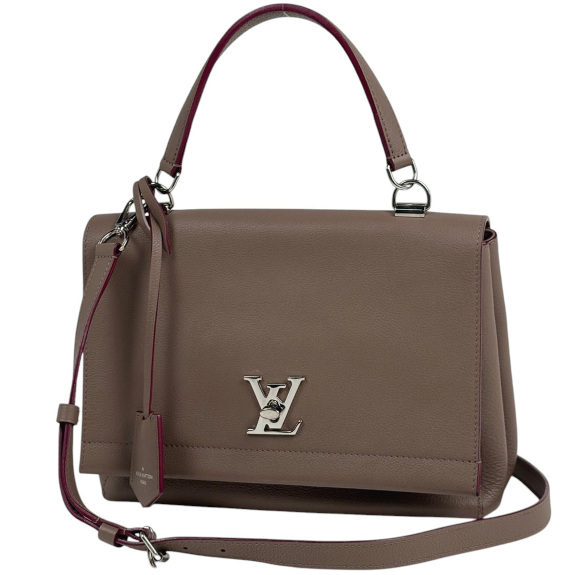 Louis Vuitton Brown Leather Handbag Shoulder Bag (Pre-Owned)