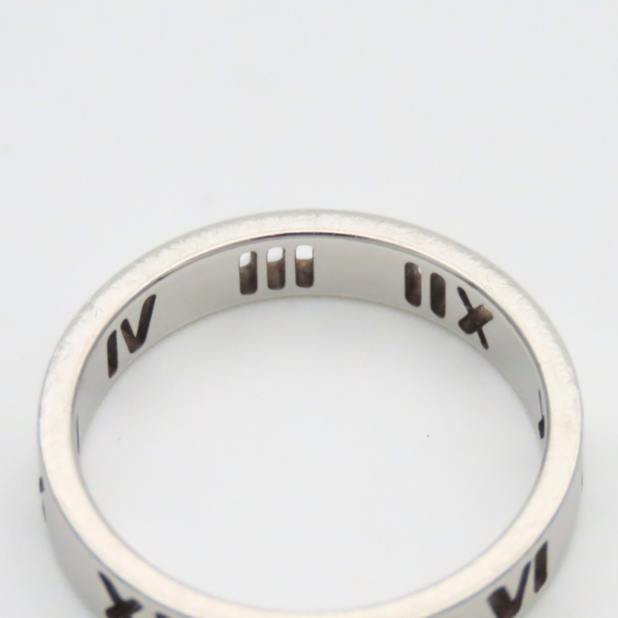 Tiffany Atlas Silver Silver 925 Band Ring (Pre-Owned)
