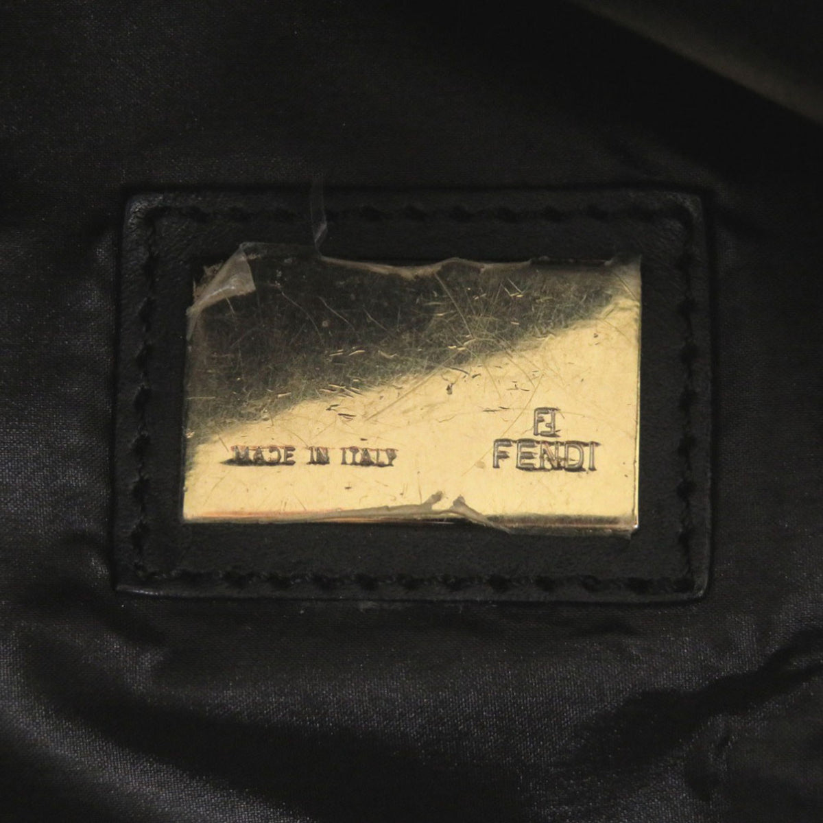 Fendi Black Nylon Leather Handbag (Pre-Owned)