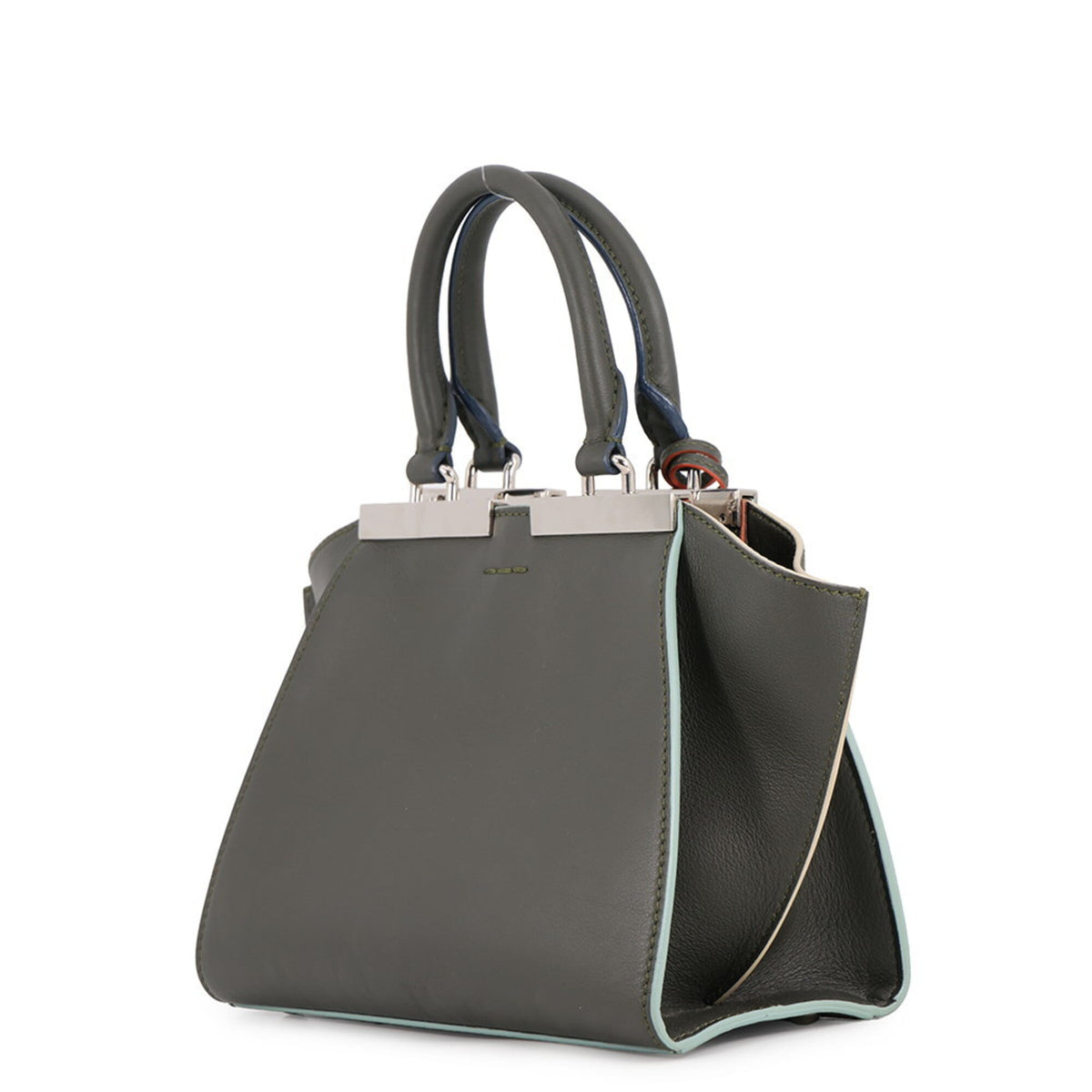 Fendi Khaki Leather Handbag (Pre-Owned)