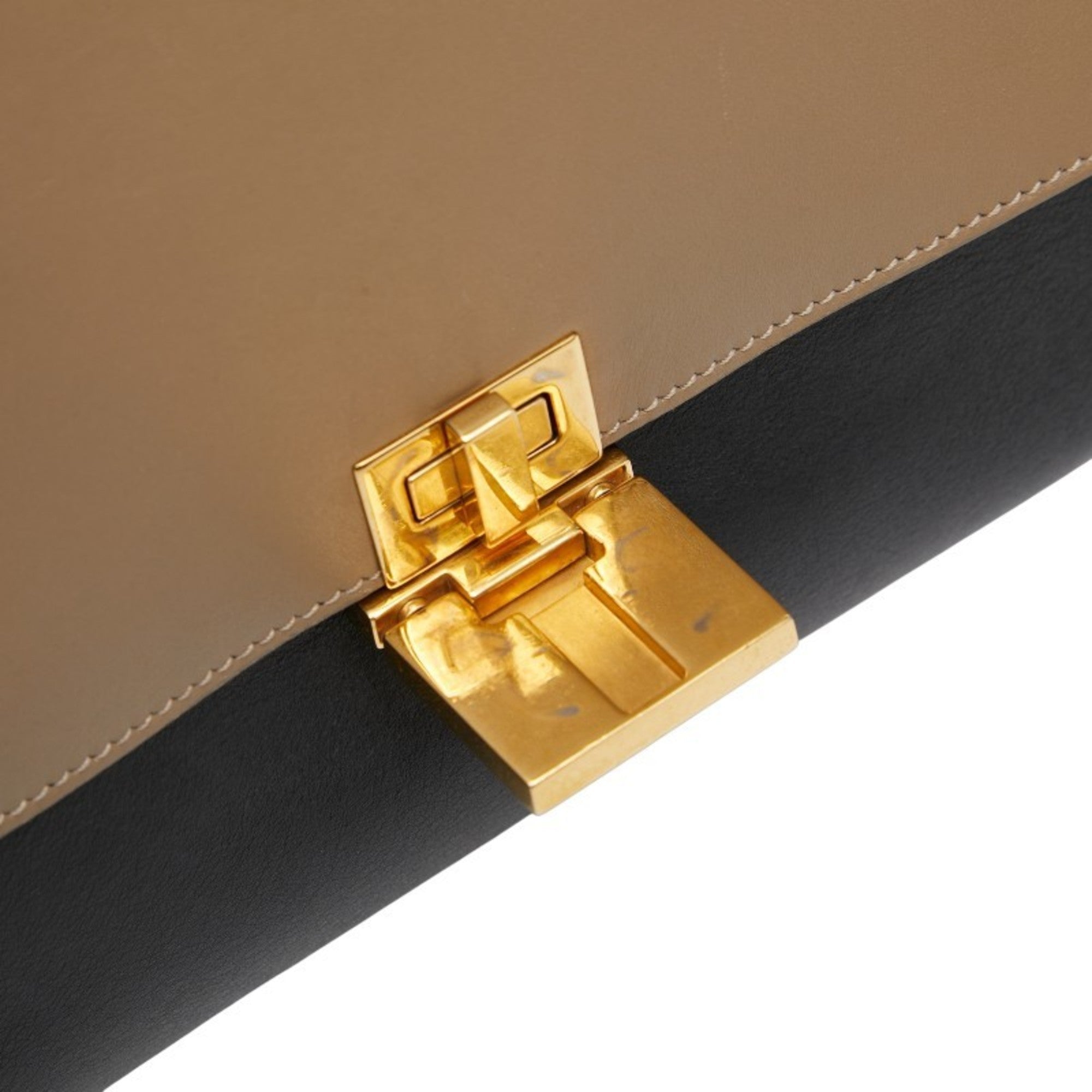 Celine Black Multi-Color Leather Suede Handbag Shoulder Bag (Pre-Owned)