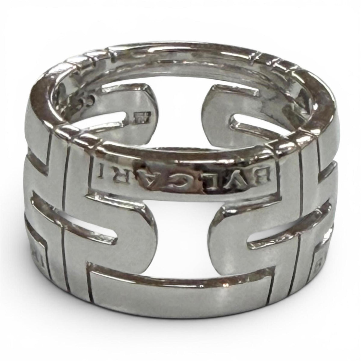 Bvlgari Silver Band Ring (Pre-Owned)