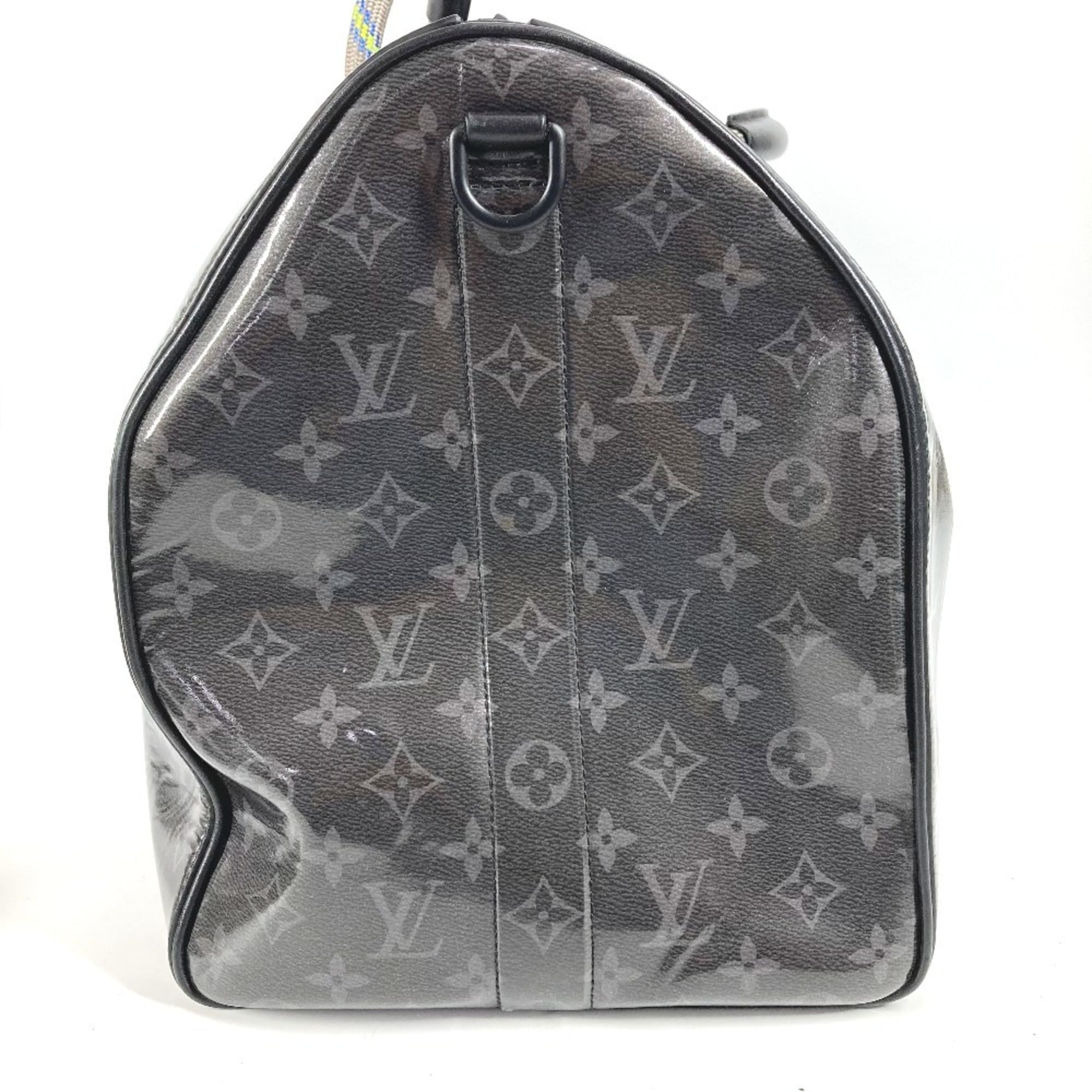 Louis Vuitton Monogram Eclipse Black Monogram Eclipse Boston Bag Shoulder Bag (Pre-Owned)