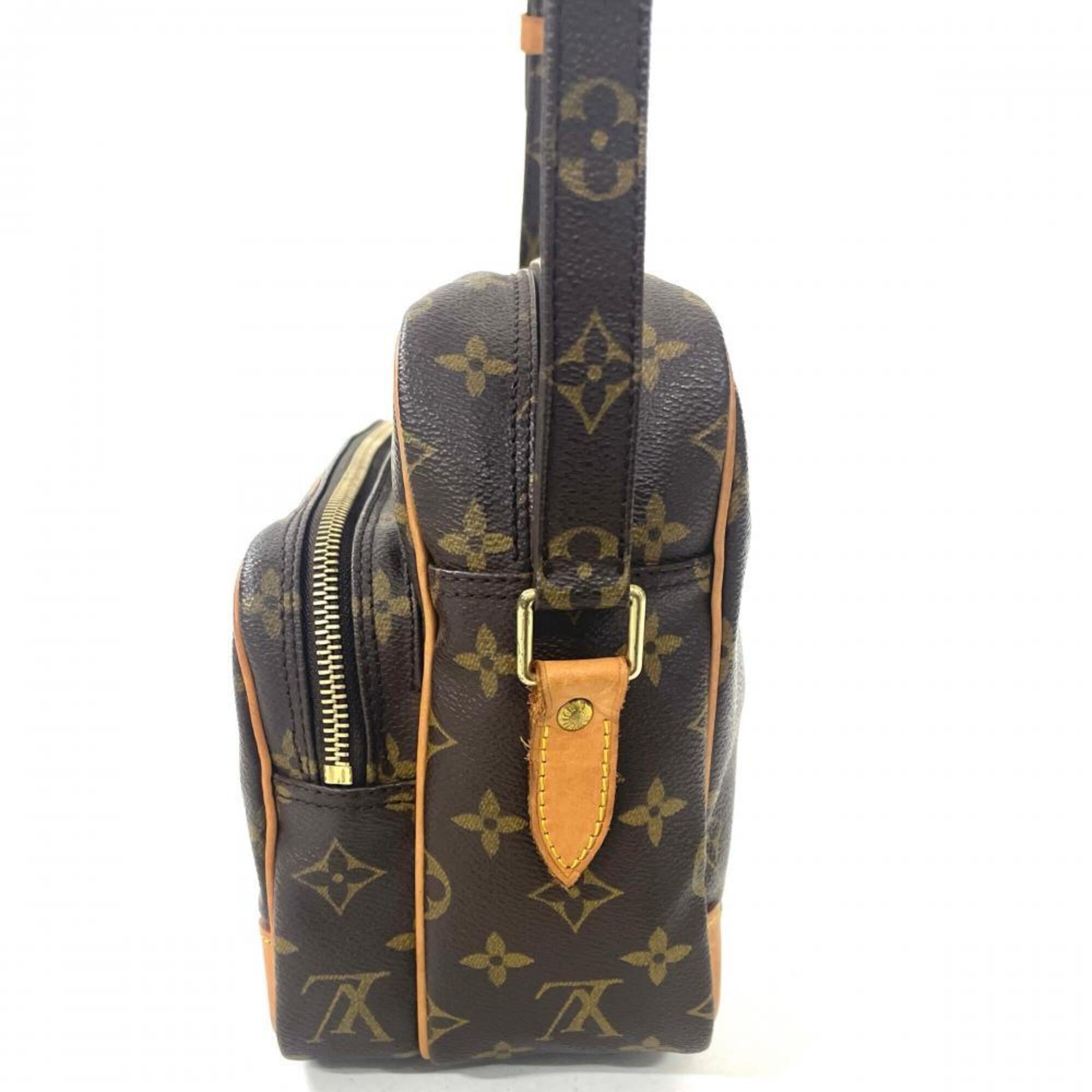 Louis Vuitton Brown Monogram Canvas Shoulder Bag (Pre-Owned)