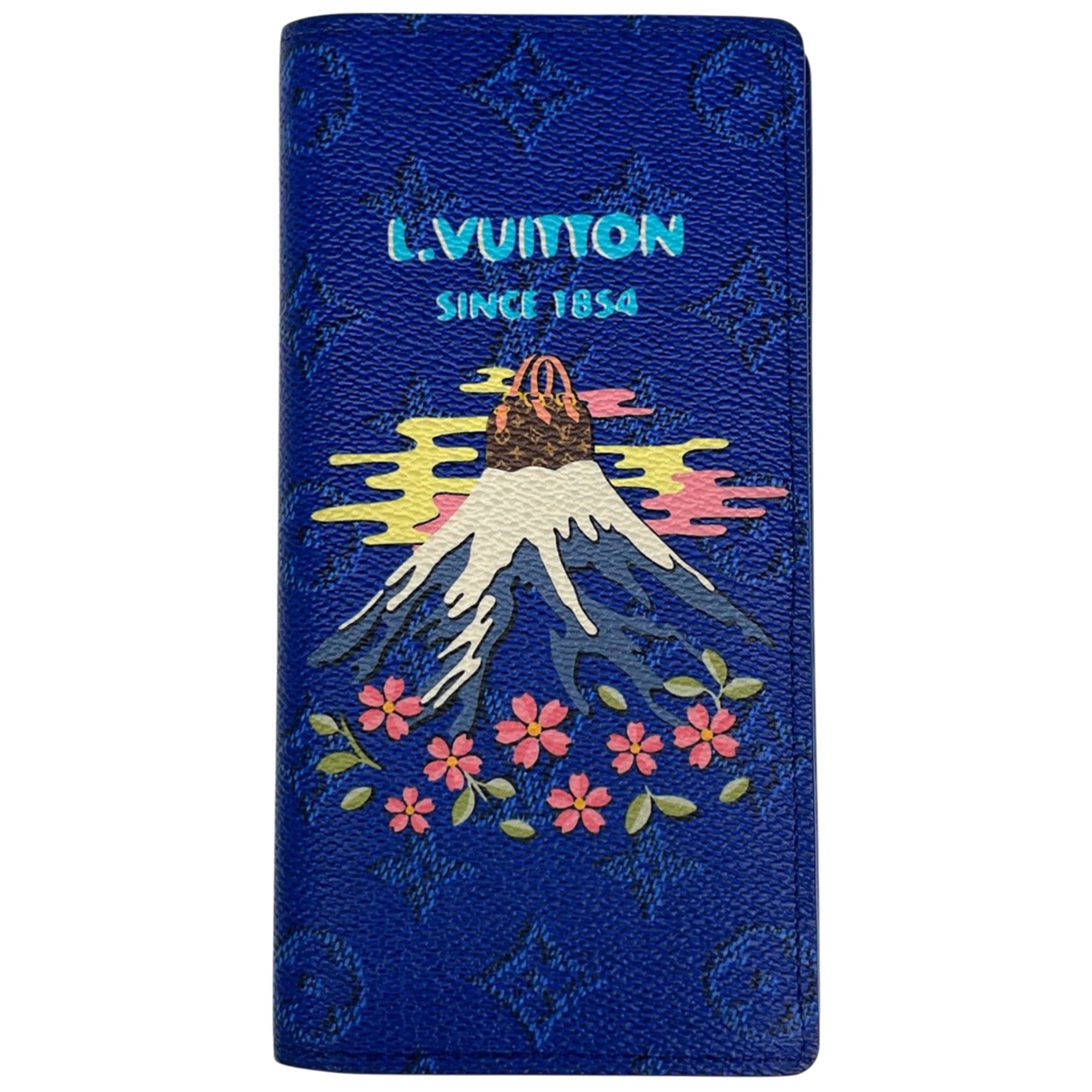 Louis Vuitton Blue Monogram Monogram Wallet (Bi-Fold) (Pre-Owned)