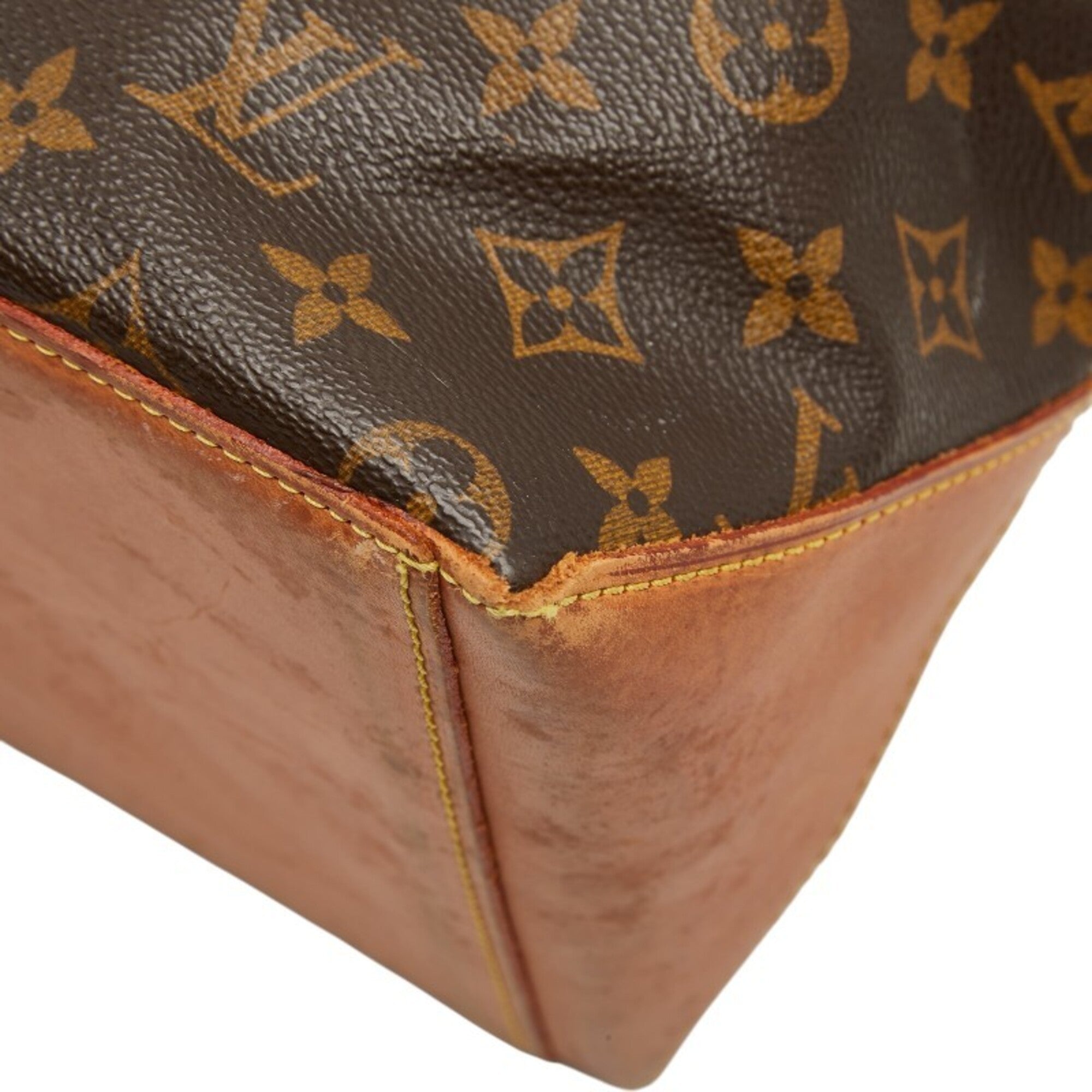 Louis Vuitton Brown Pvc Leather Shoulder Bag Tote Bag (Pre-Owned)
