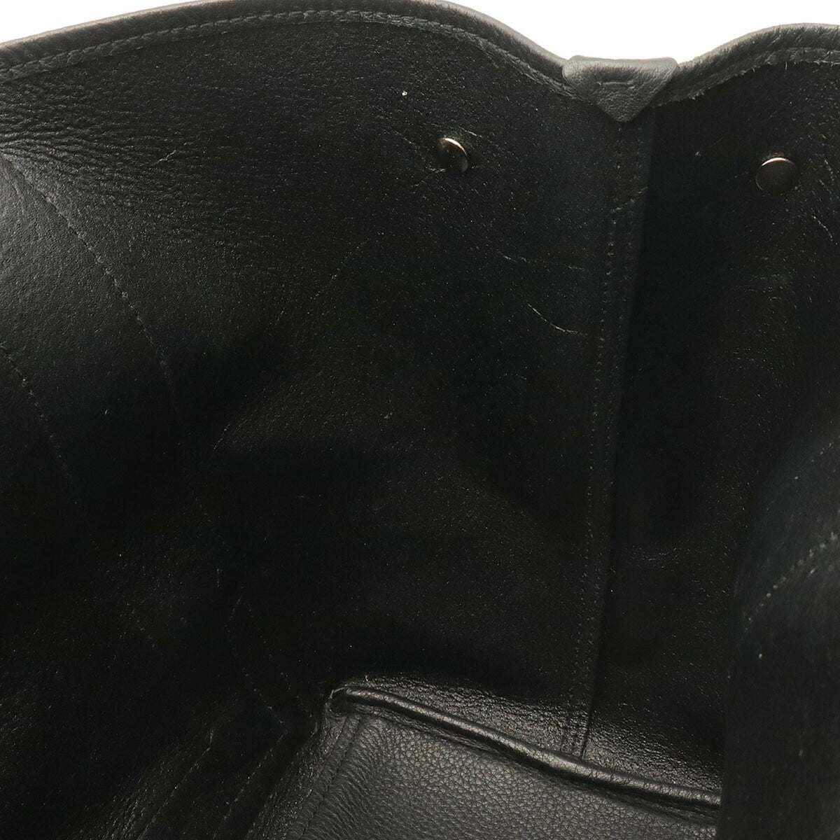 Balenciaga Black Leather Pouch Shoulder Bag Tote Bag (Pre-Owned)