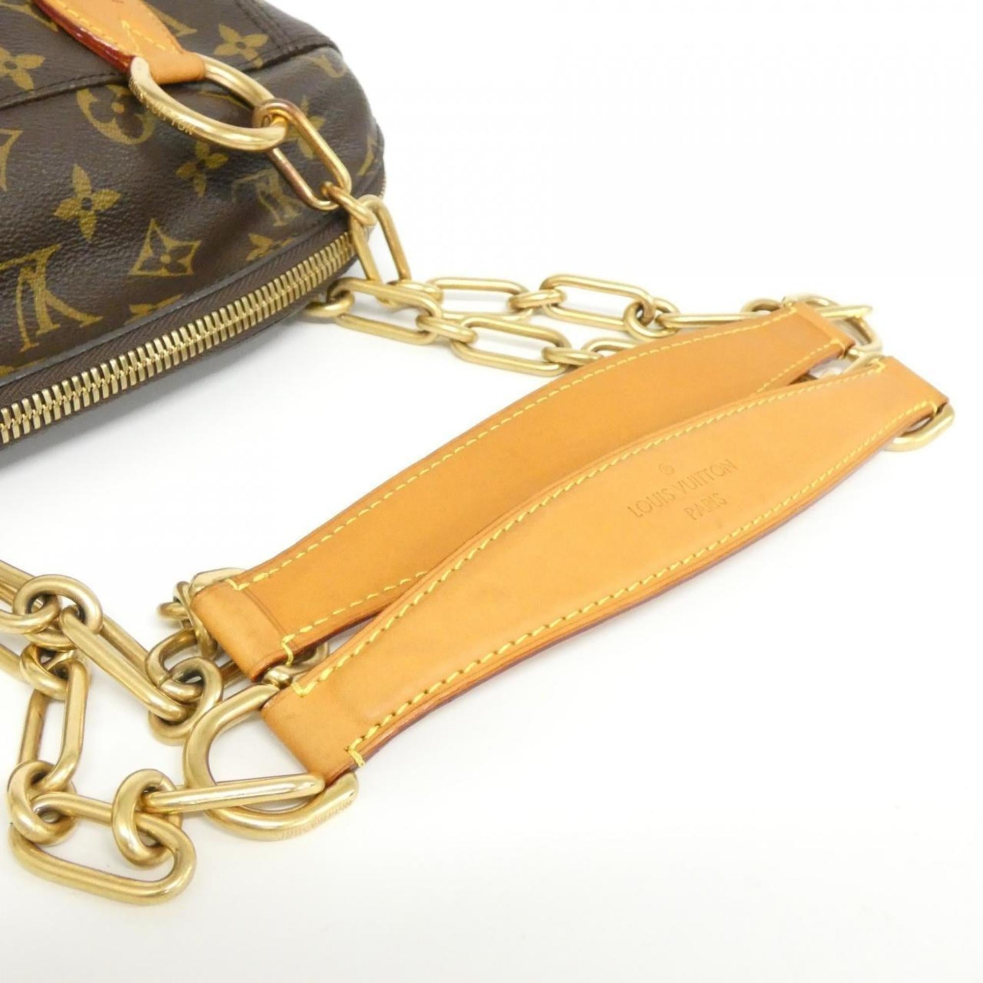 Louis Vuitton Marron Coated Canvas Handbag Shoulder Bag (Pre-Owned)