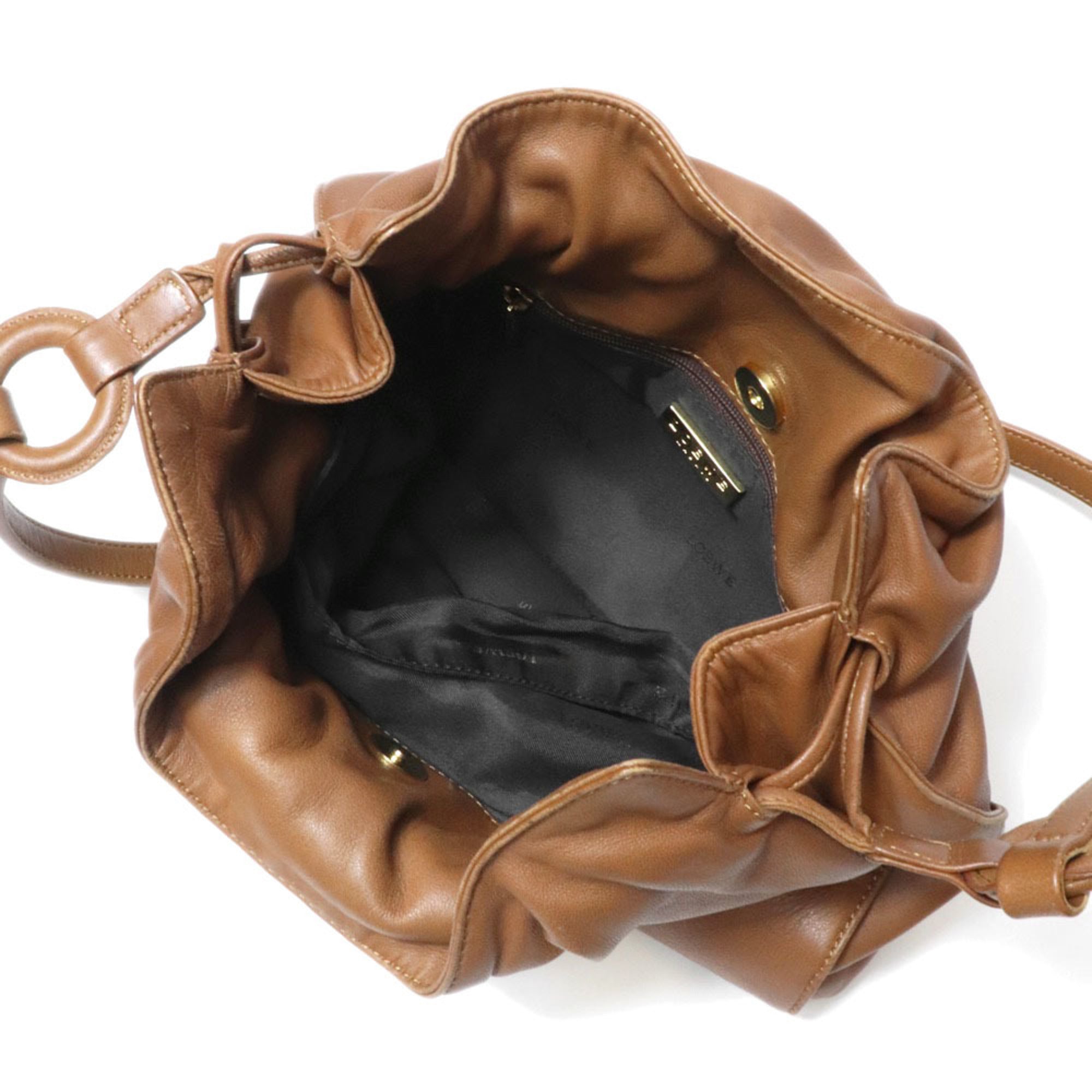 Loewe Brown Leather Shoulder Bag (Pre-Owned)