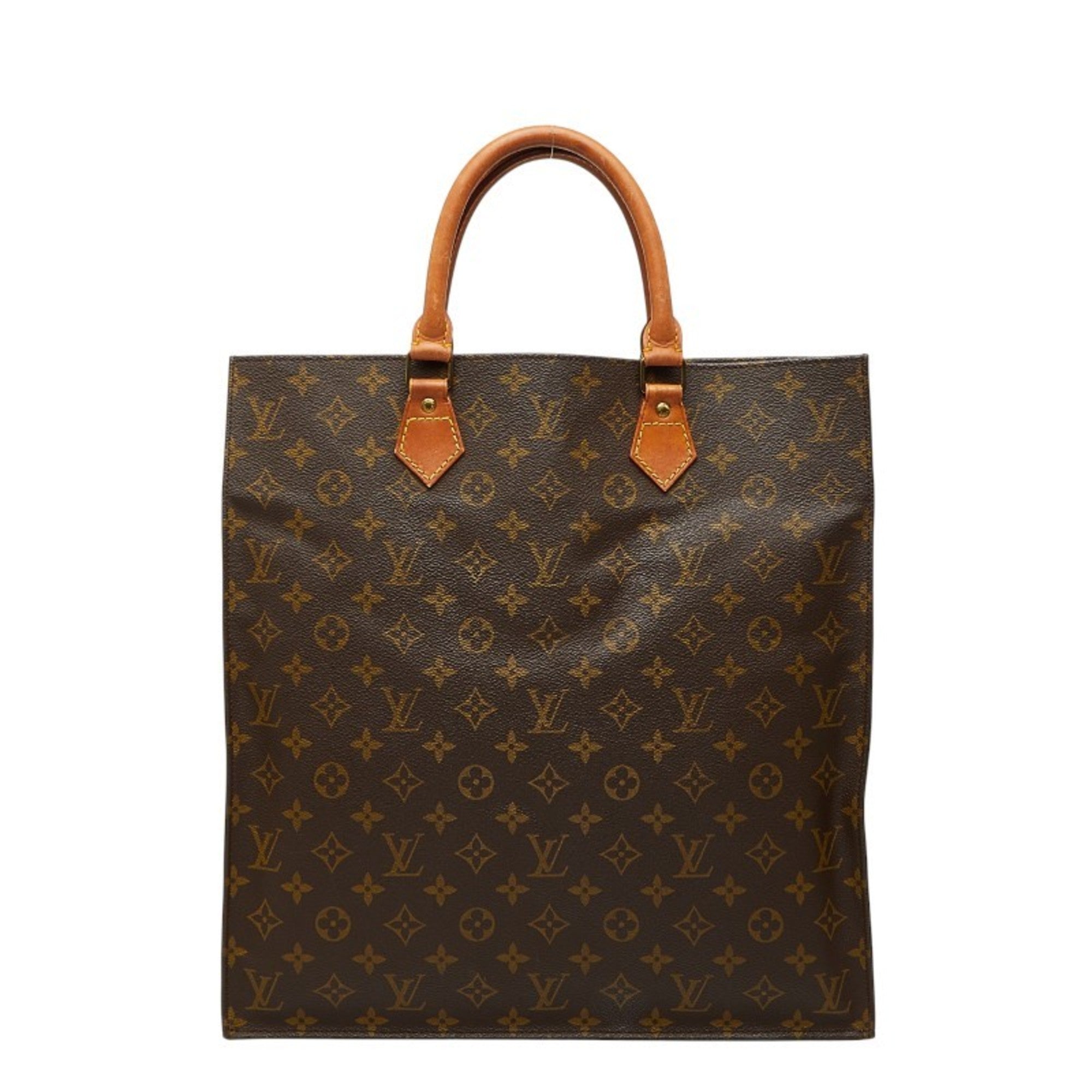 Louis Vuitton Brown Pvc Leather Handbag Tote Bag (Pre-Owned)