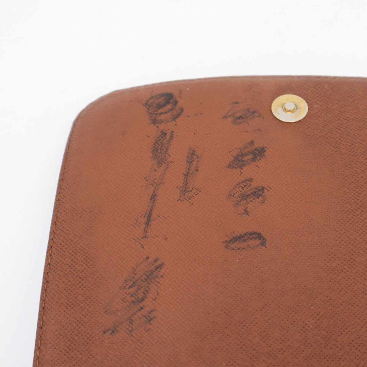 Louis Vuitton Beige Brown Monogram Coated Canvas Leather Shoulder Bag (Pre-Owned)