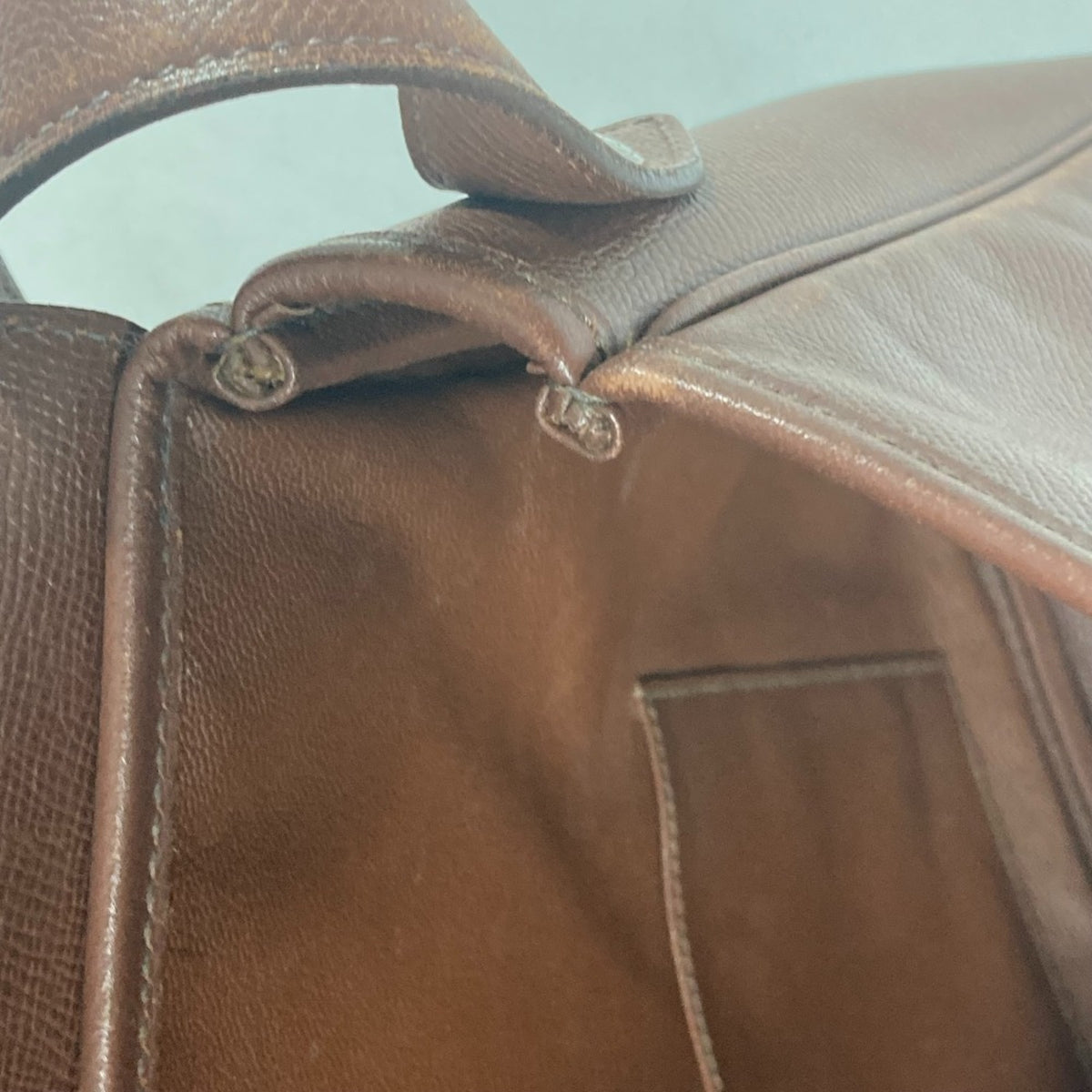 Hermes Brown Leather Shoulder Bag (Pre-Owned)
