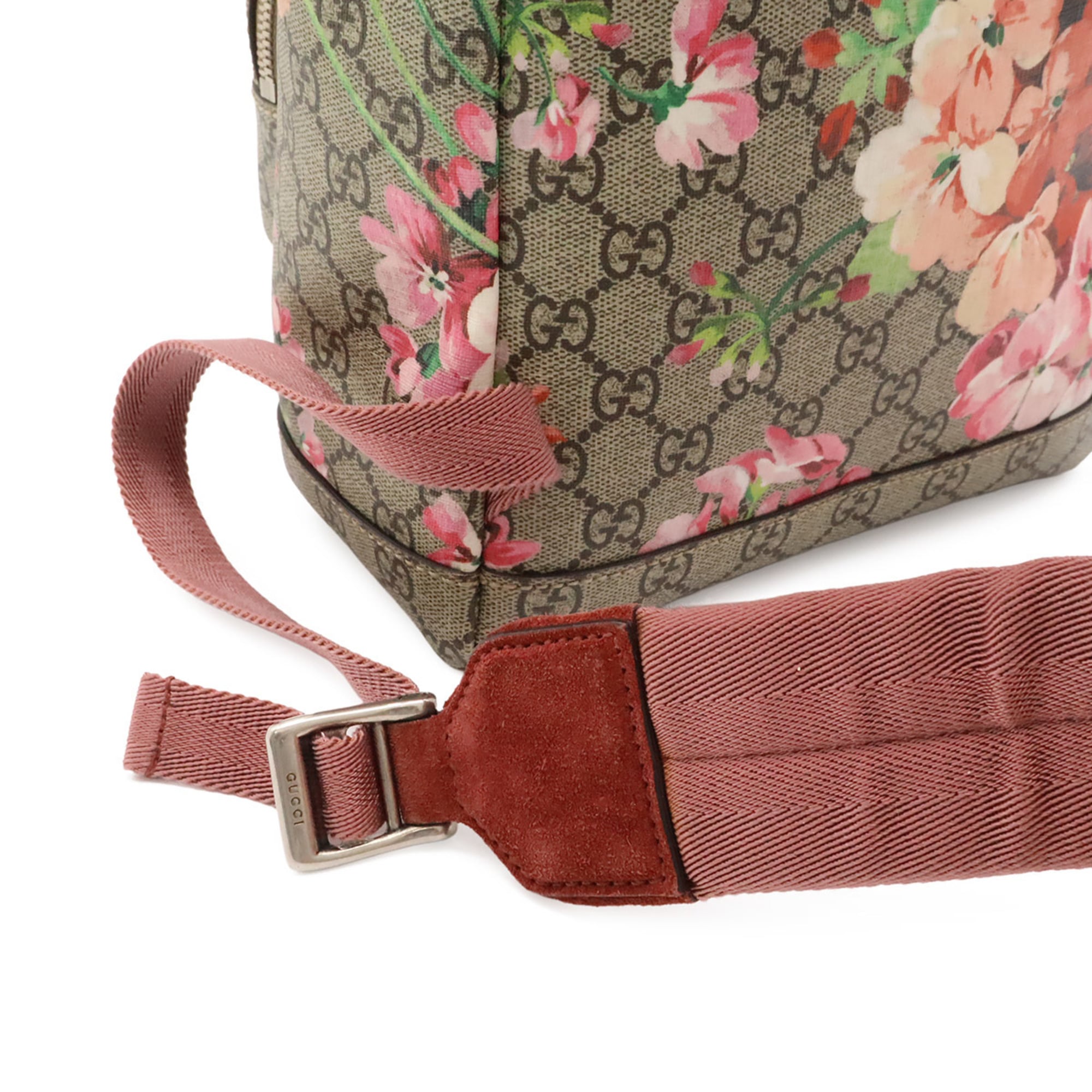 Gucci Beige Pink Multi-Color Pink Gg Supreme Backpack (Pre-Owned)
