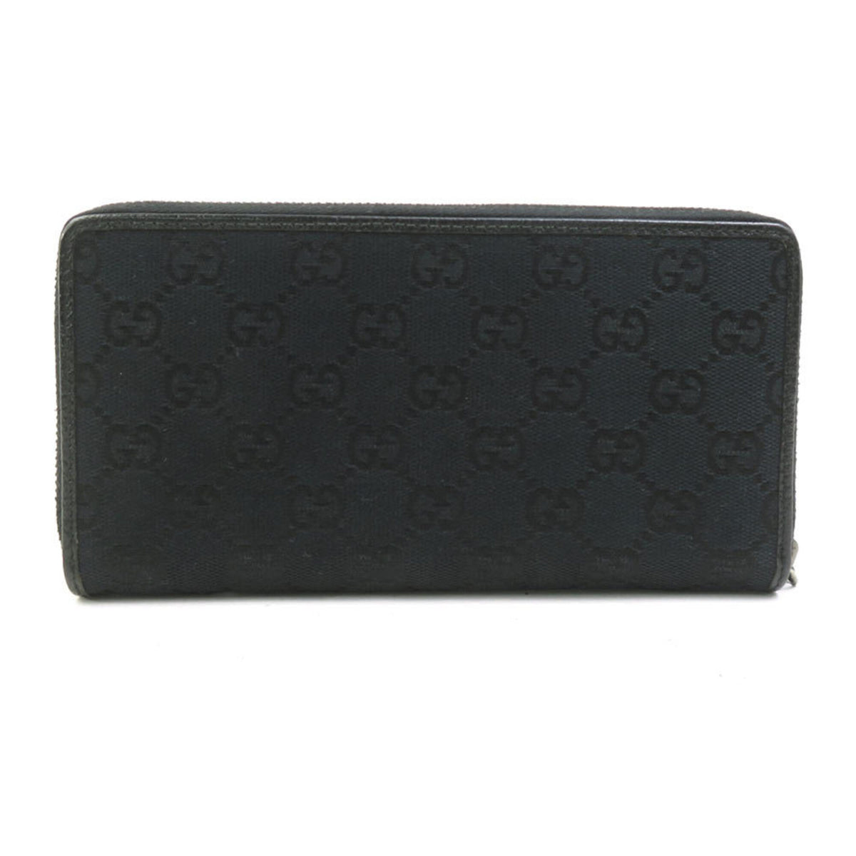 Gucci Black Gg Canvas Long Wallet (Bi-Fold) (Pre-Owned)