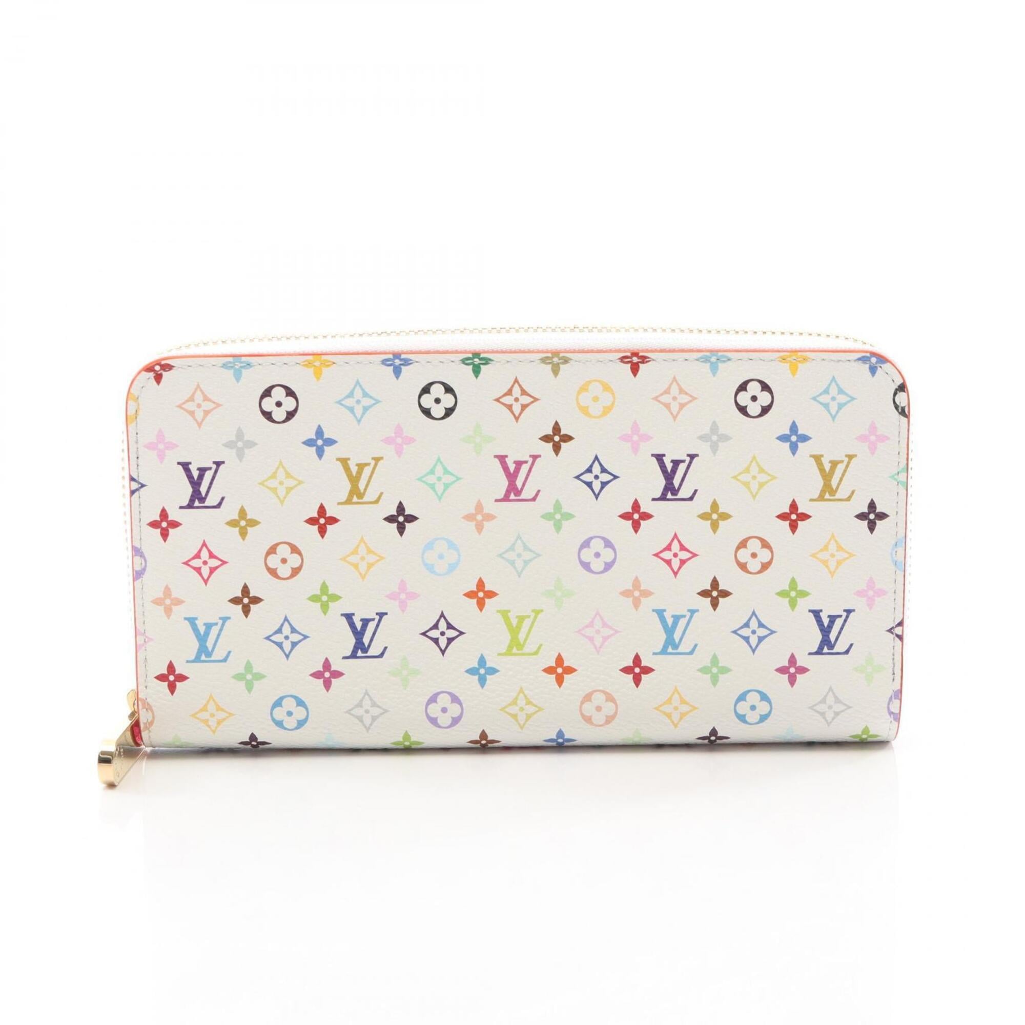 Louis Vuitton White Pvc Long Wallet (Bi-Fold) (Pre-Owned)