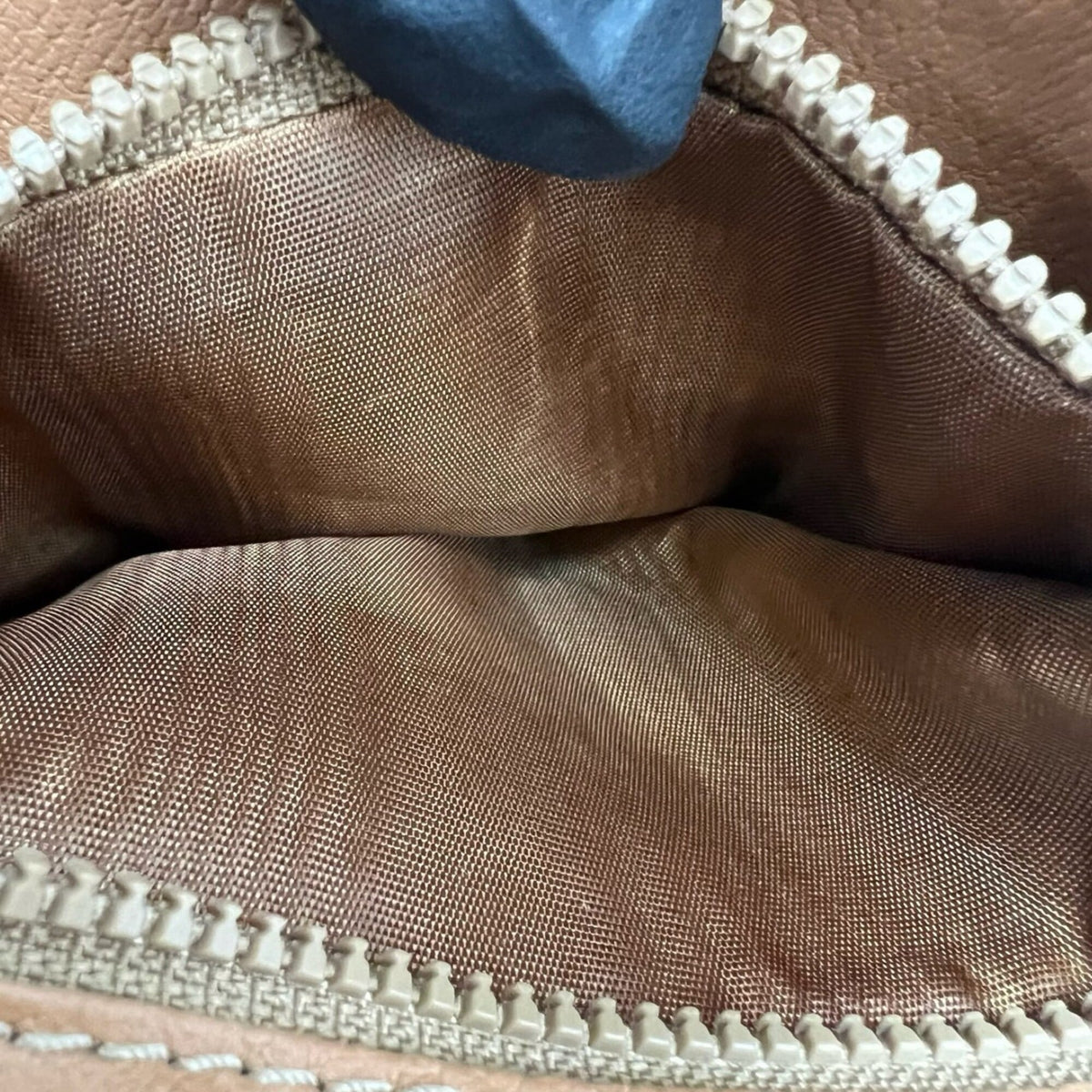 Celine Beige Brown Leather Pvc Pochette Shoulder Bag (Pre-Owned)