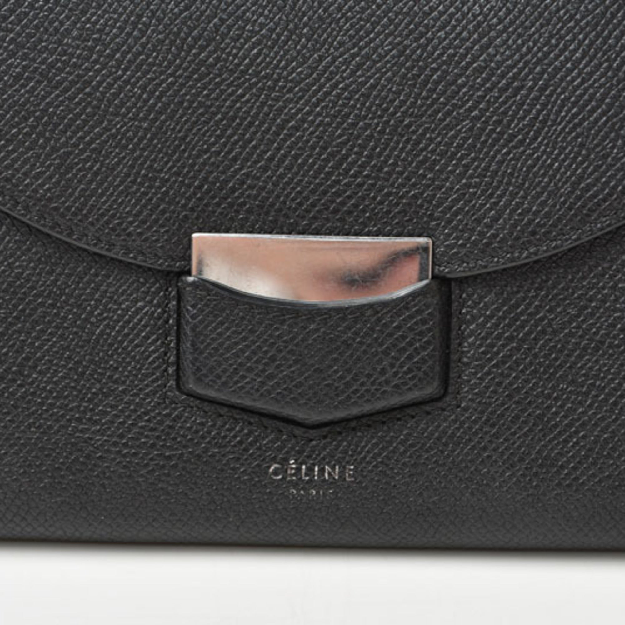 Celine Black Leather Wallet (Bi-Fold) (Pre-Owned)