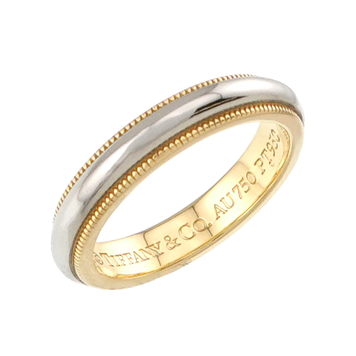 Tiffany Yellow Gold (18K) Platinum 950 Band Ring (Pre-Owned)