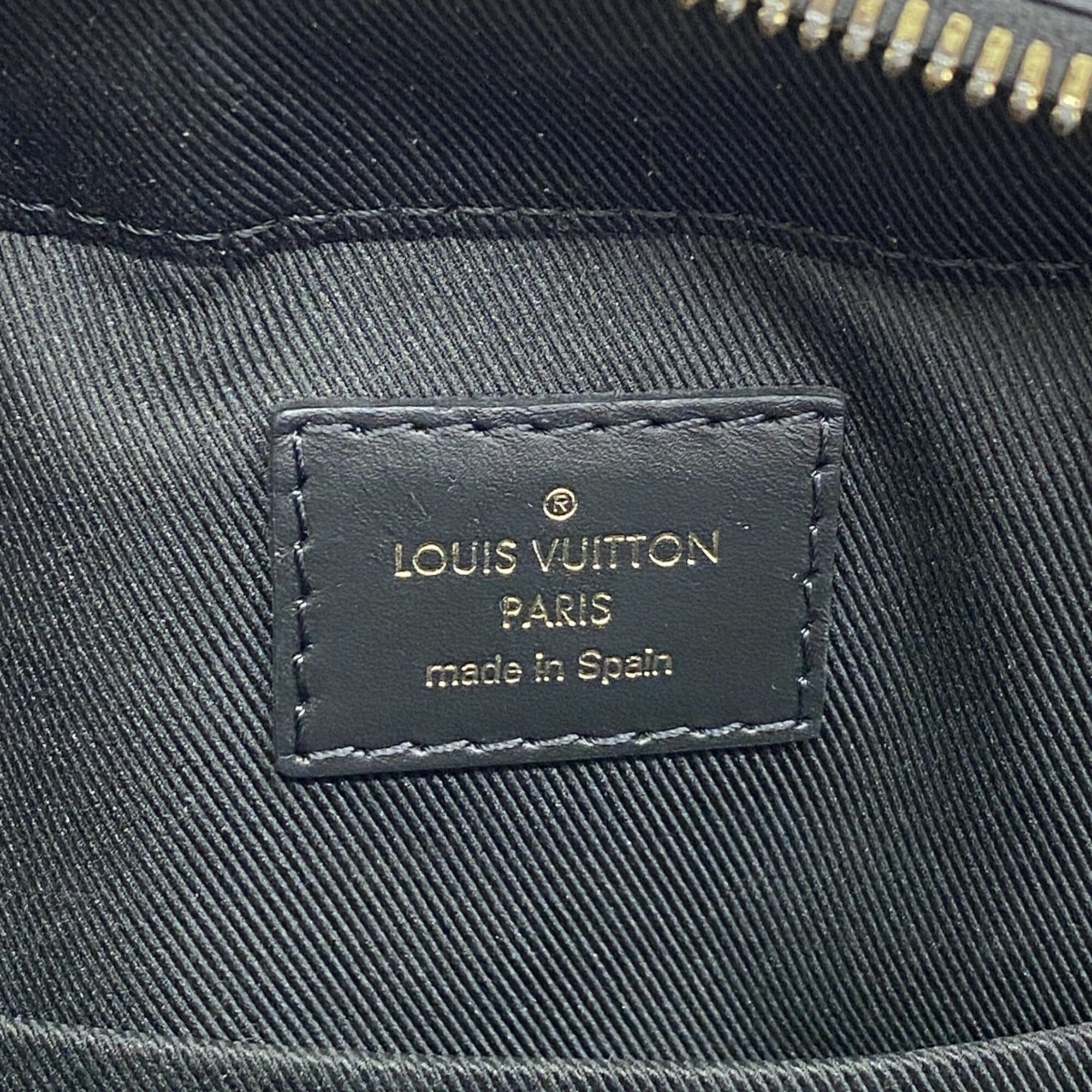 Louis Vuitton Black Brown Handbag (Pre-Owned)