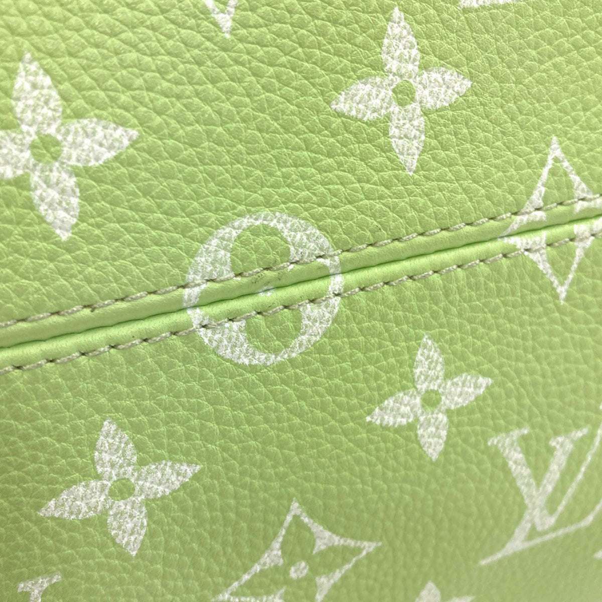 Louis Vuitton Green Monogram Monogram Canvas Leather Handbag (Pre-Owned)
