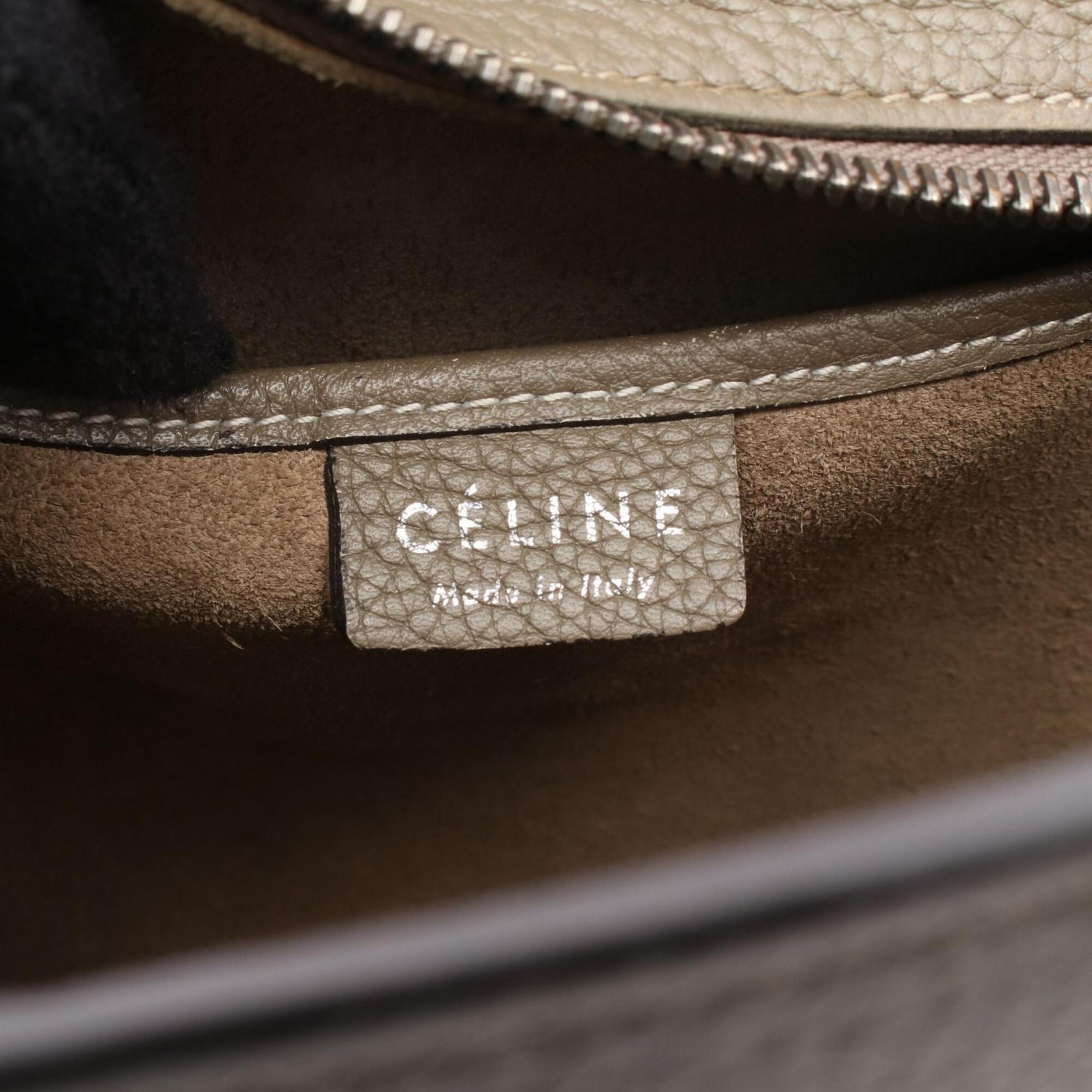 Celine Gray Leather Handbag (Pre-Owned)