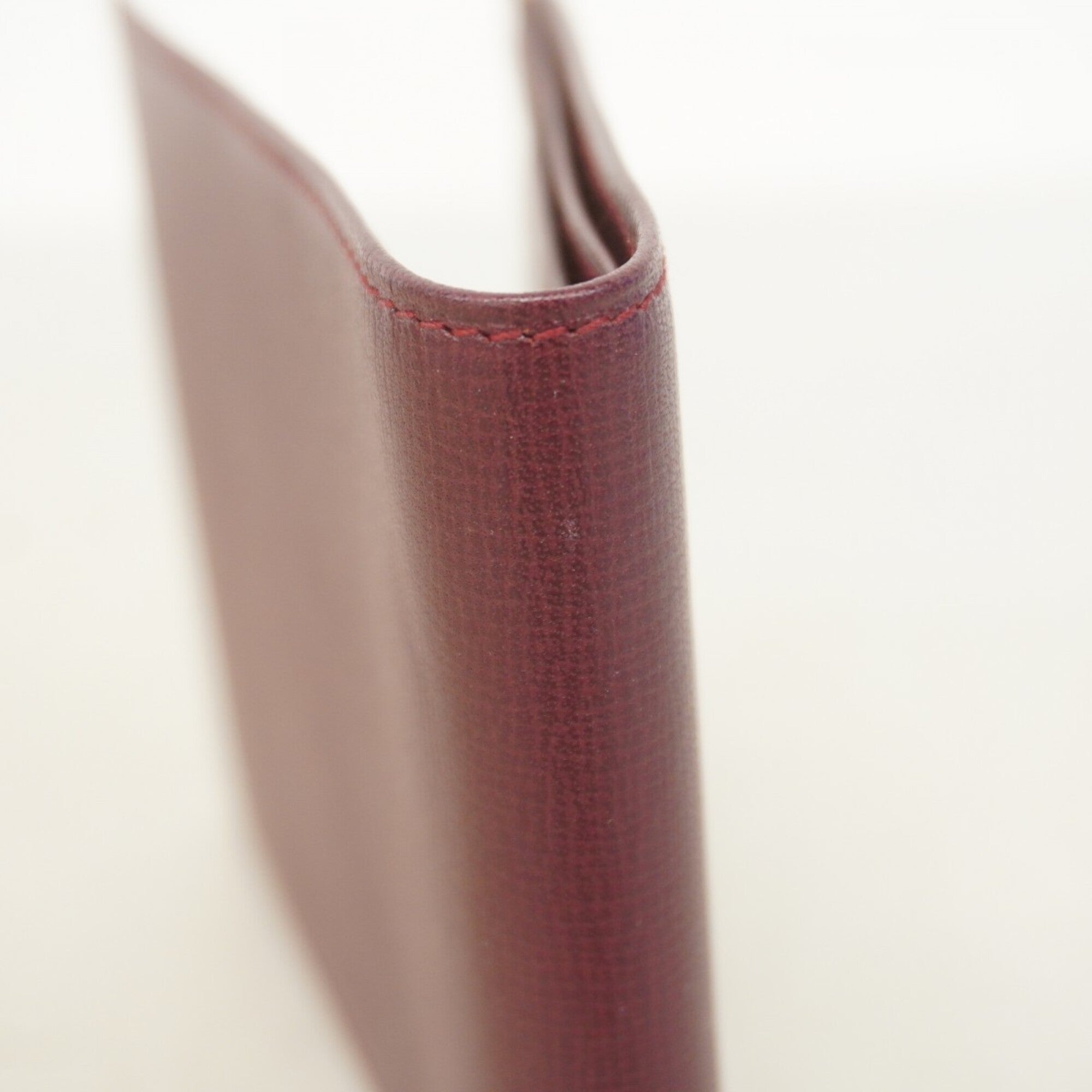 Cartier Bordeaux Leather Wallet (Bi-Fold) (Pre-Owned)