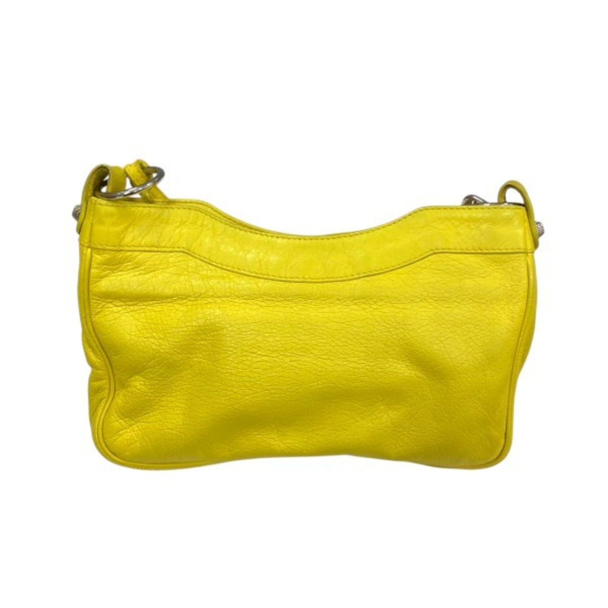 Balenciaga Giant Yellow Leather Handbag Shoulder Bag (Pre-Owned)