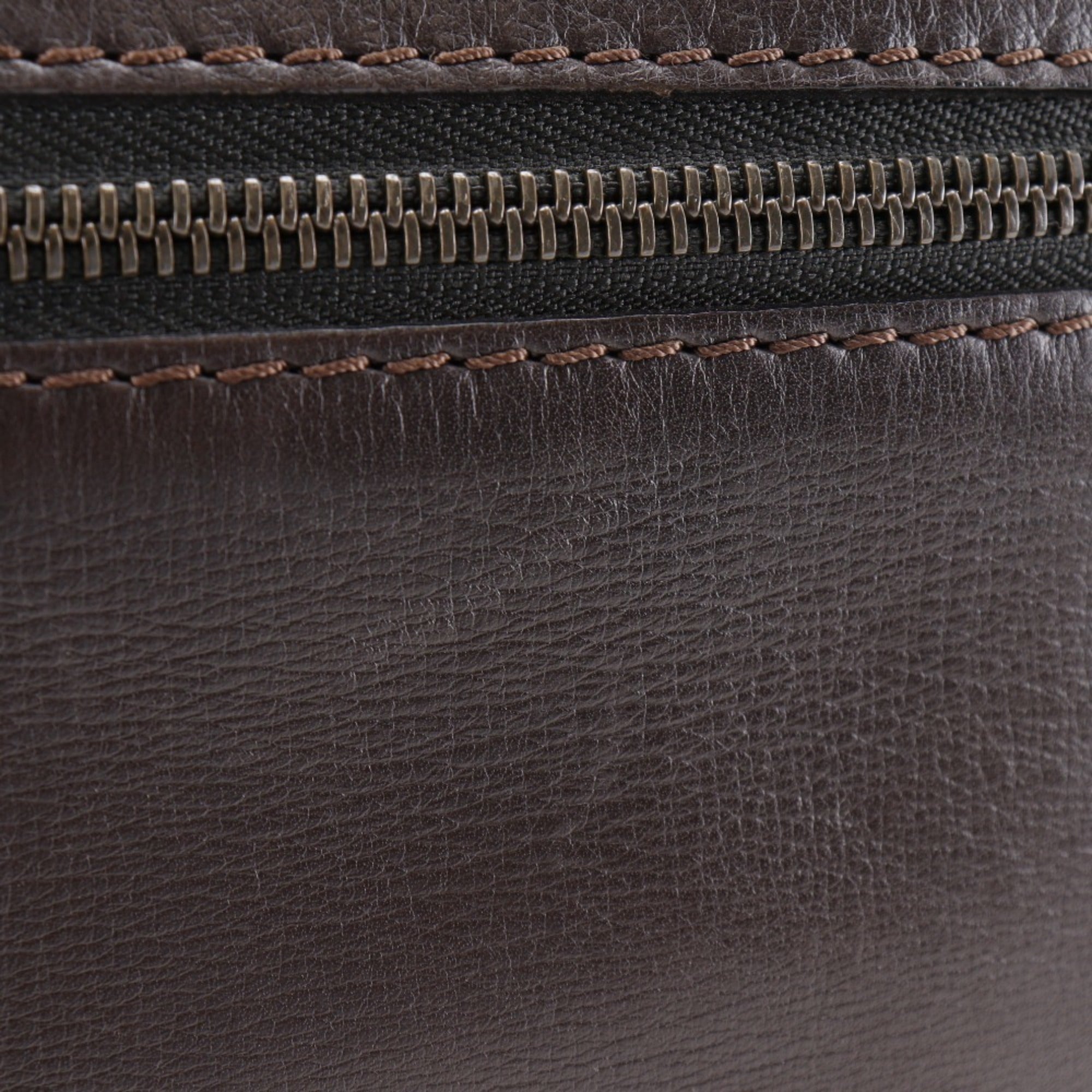 Louis Vuitton Brown Coffee Leather Shoulder Bag (Pre-Owned)