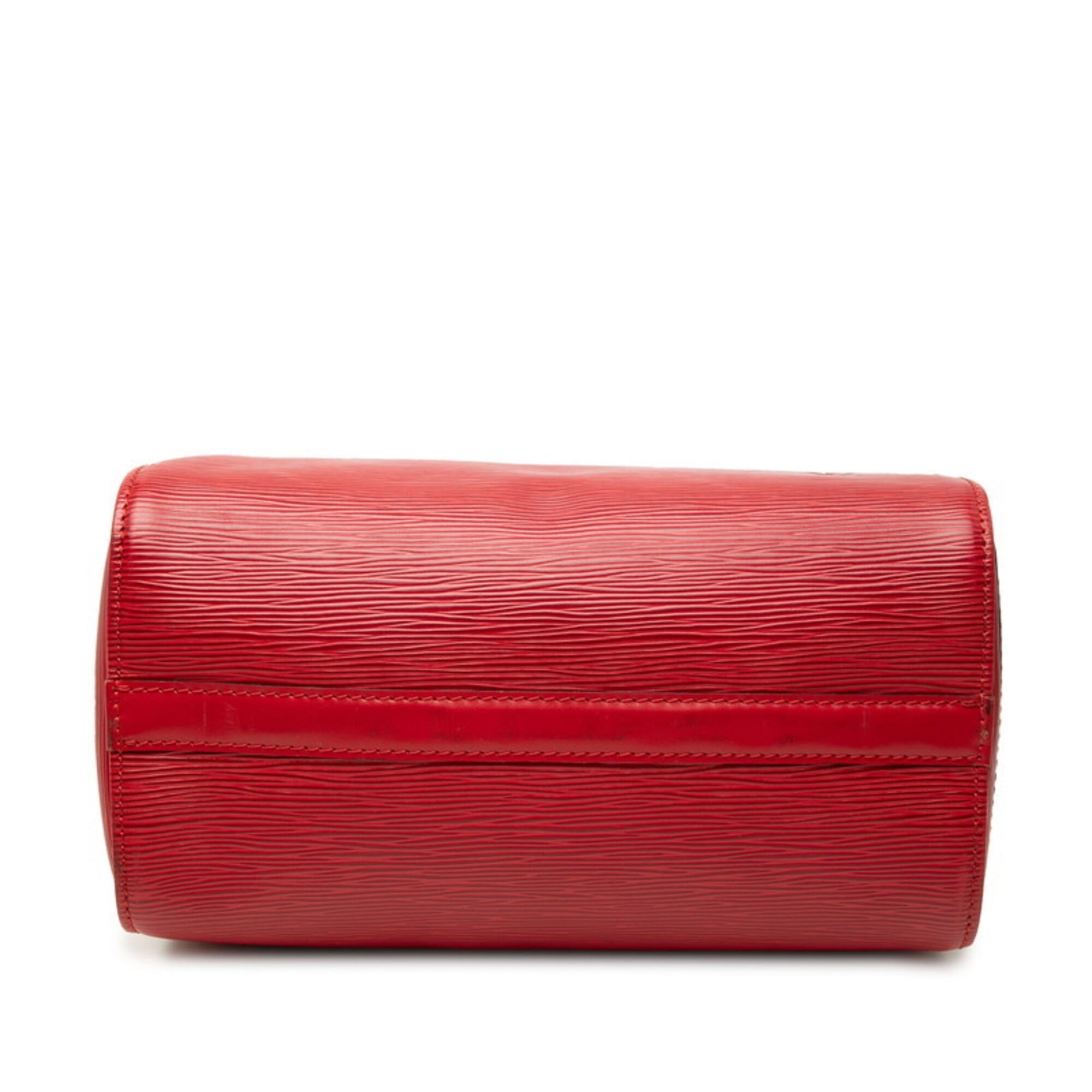 Louis Vuitton Epi Castilian Red Leather Boston Bag Handbag (Pre-Owned)