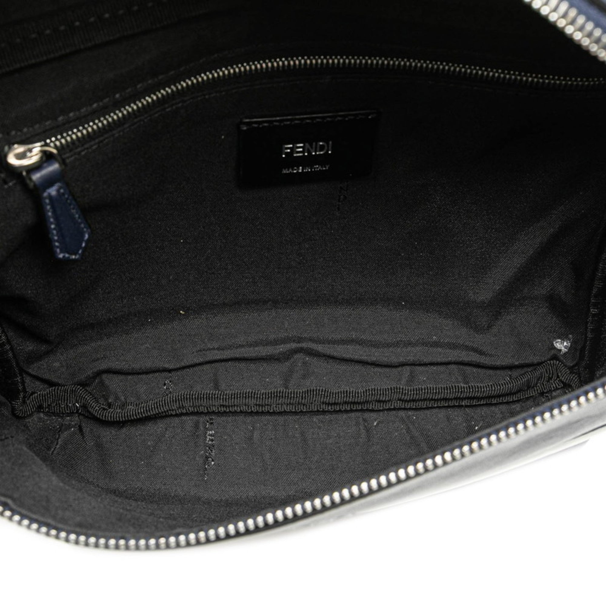 Fendi Navy Leather Fanny Pack (Pre-Owned)