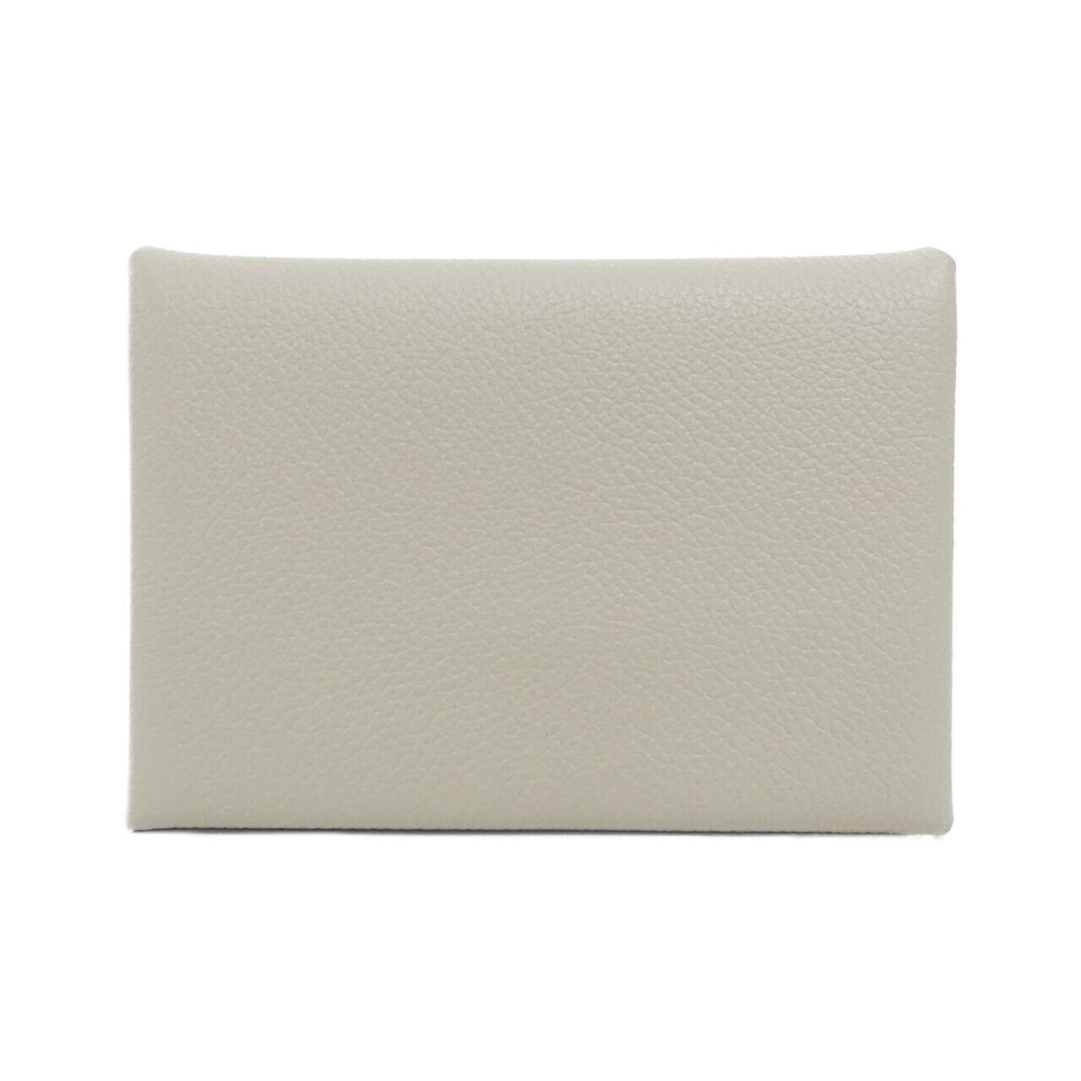 Hermes White Evercalf Leather Coin Purse/Coin Case (Pre-Owned)