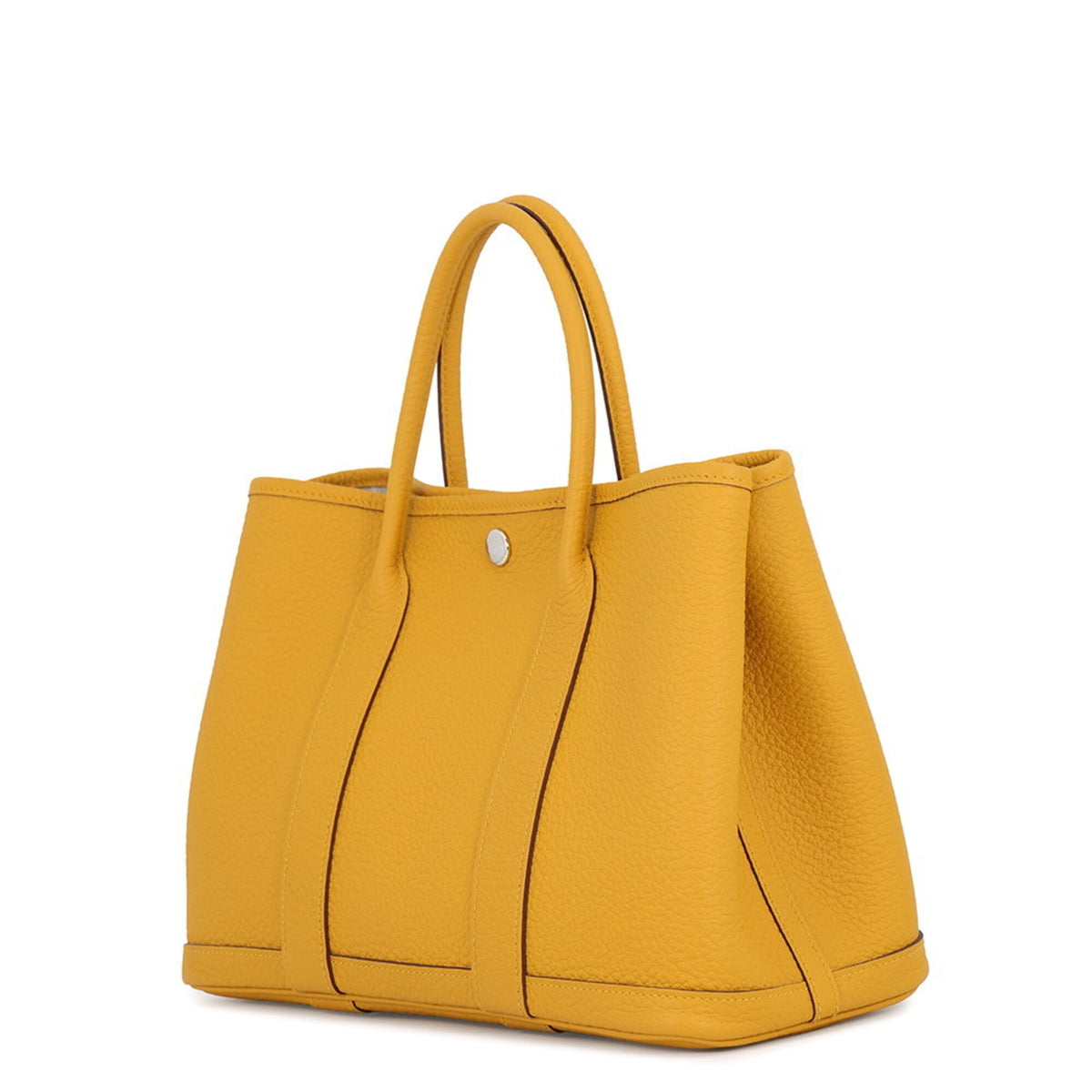 Hermes Garden Jaune Country Leather Handbag Tote Bag (Pre-Owned)