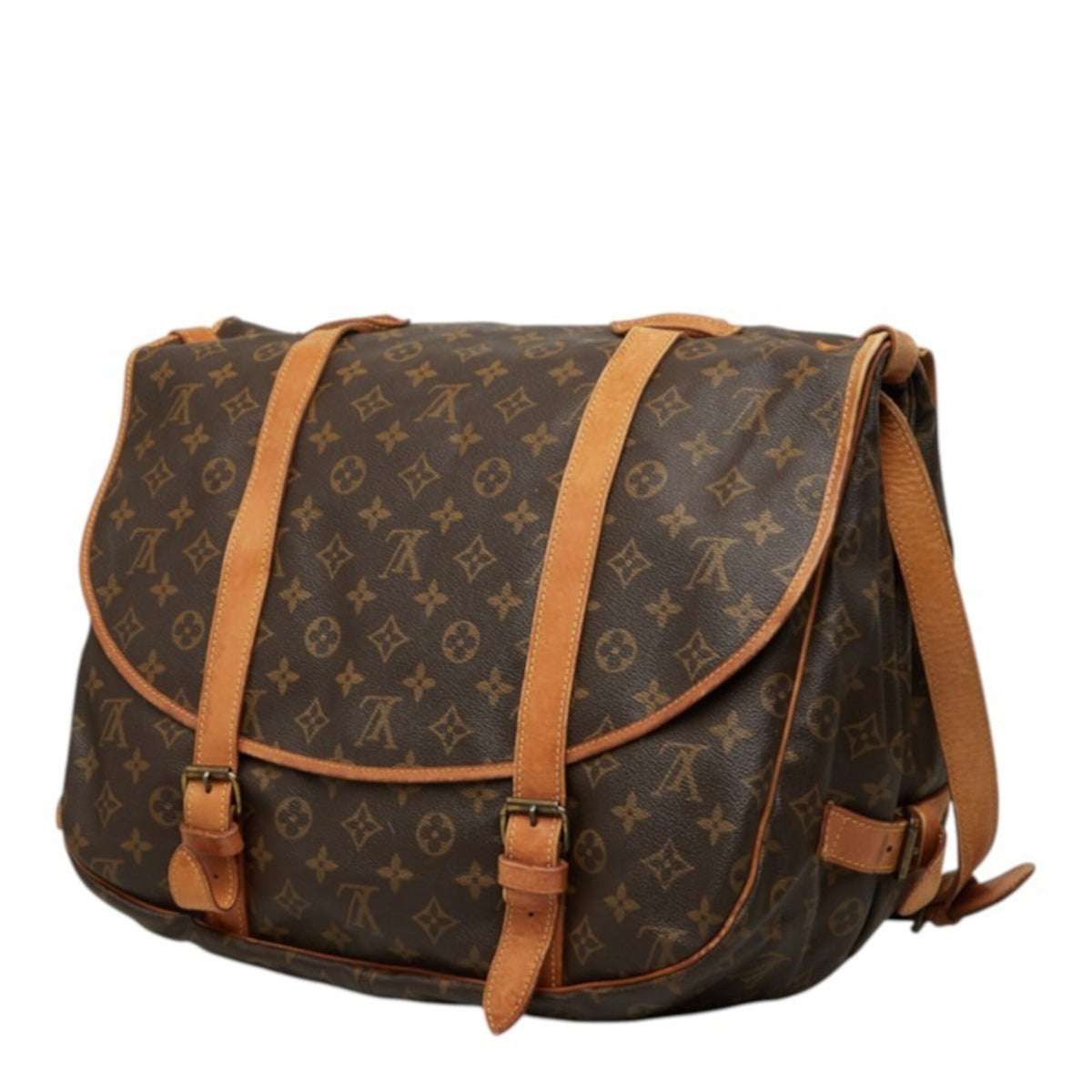 Louis Vuitton Brown Pvc Leather Shoulder Bag (Pre-Owned)