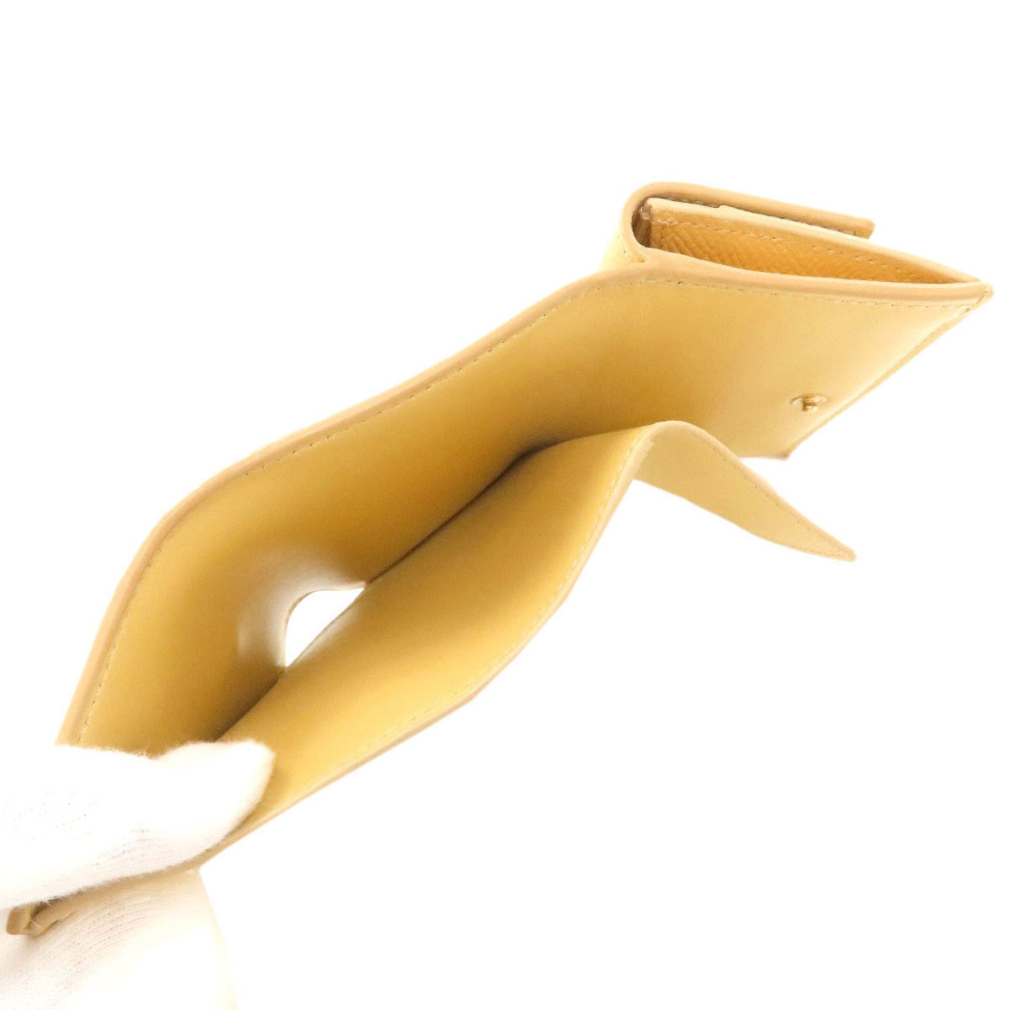 Celine Yellow Leather Wallet (Bi-Fold) (Pre-Owned)