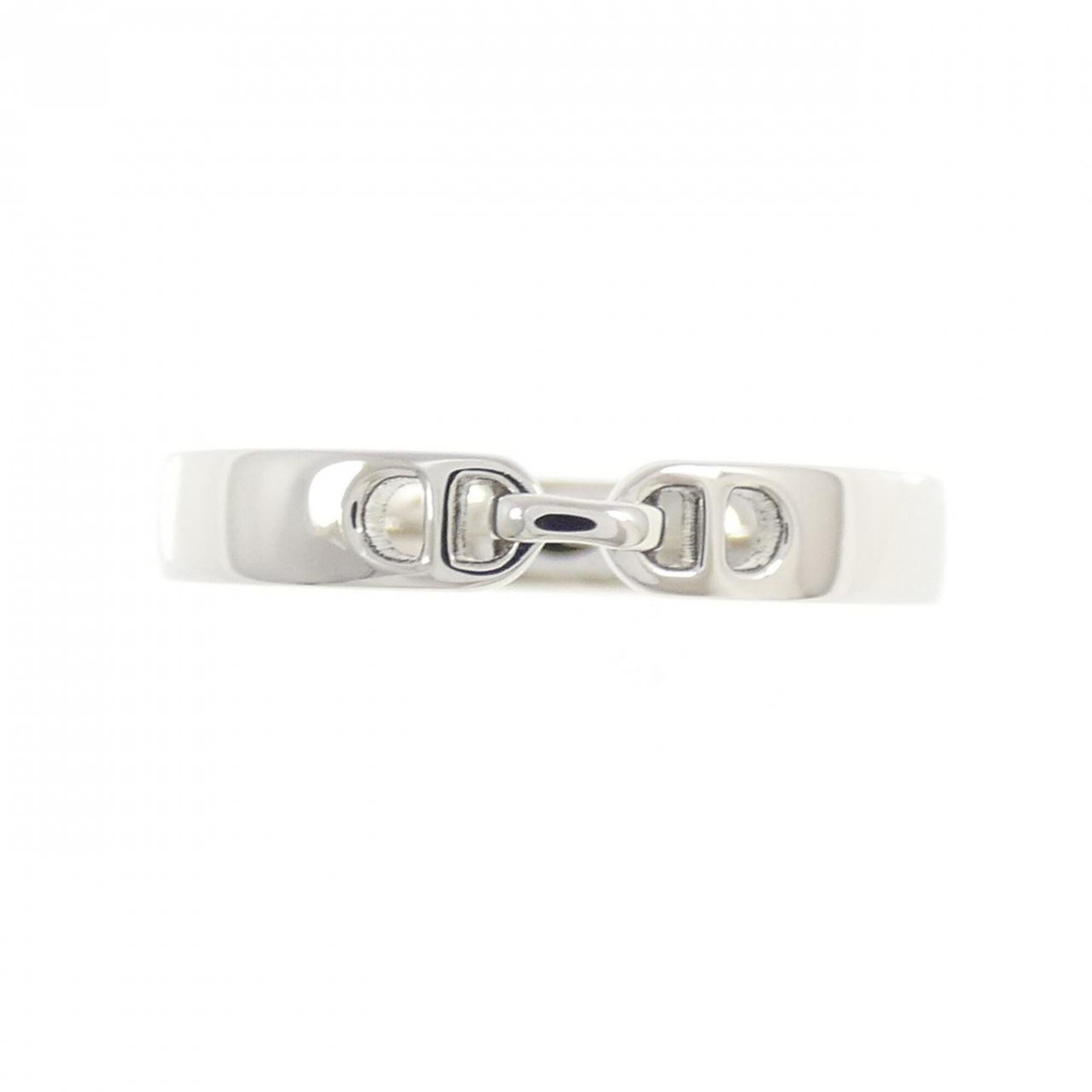 Hermes Platinum 950 Band Ring (Pre-Owned)