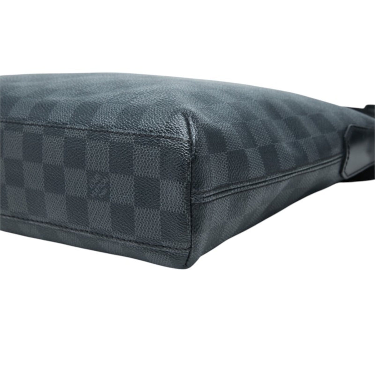 Louis Vuitton Black Gray Pvc Leather Shoulder Bag (Pre-Owned)