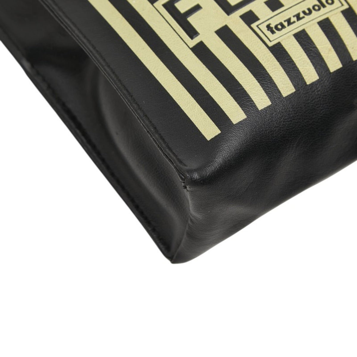 Fendi Black Yellow Leather Handbag (Pre-Owned)