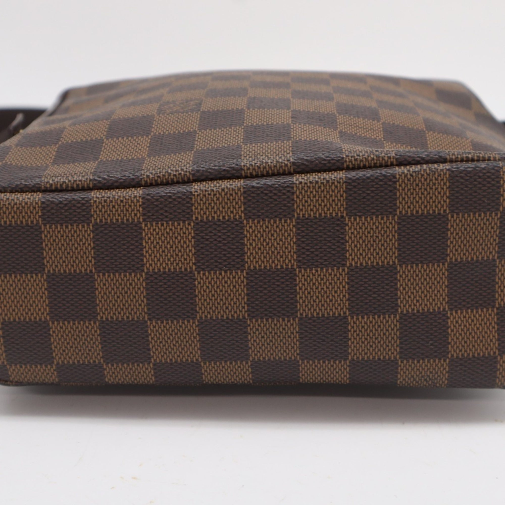 Louis Vuitton Damier Brown Coated Canvas Leather Shoulder Bag (Pre-Owned)