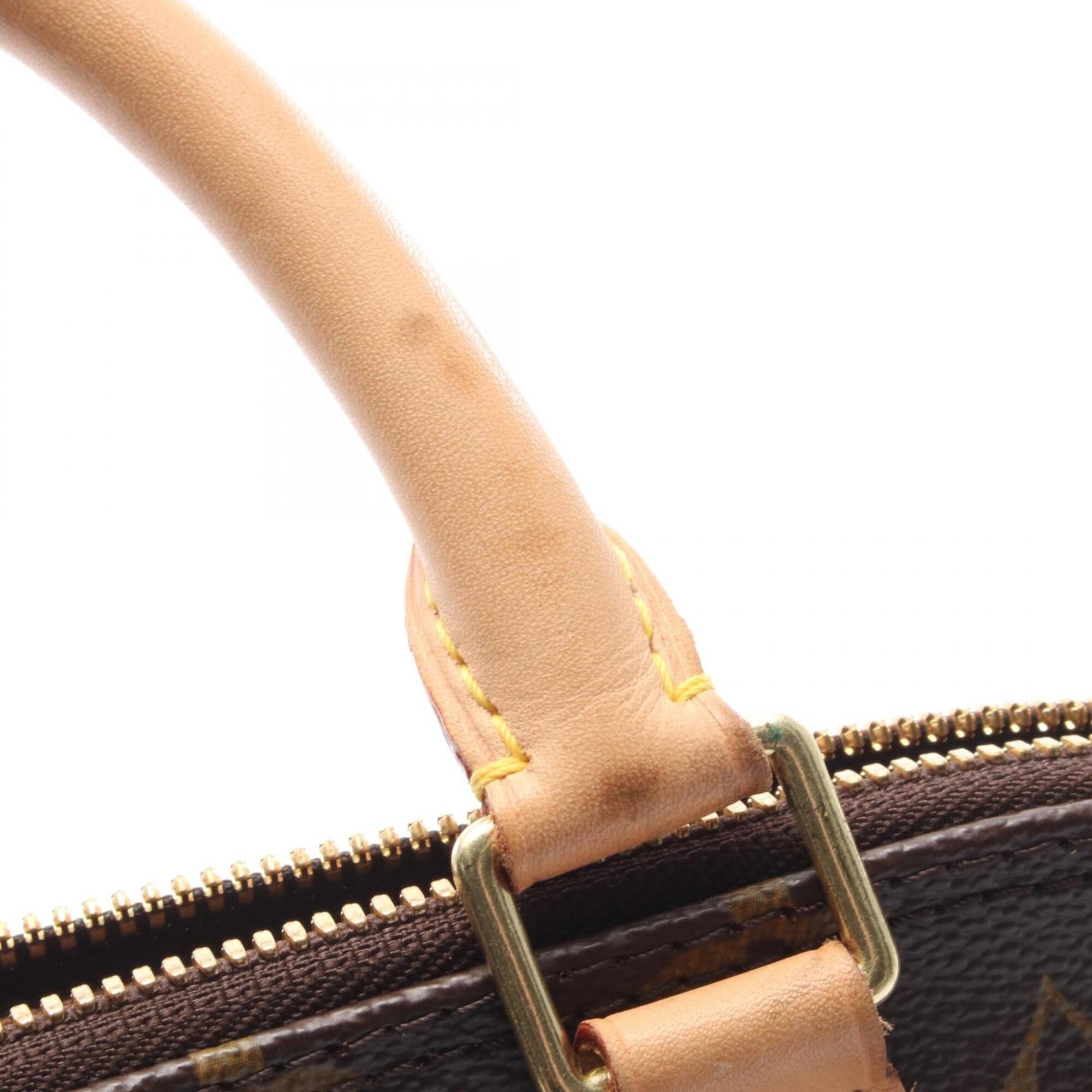 Louis Vuitton Brown Coated Canvas Pvc Monogram Leather Handbag (Pre-Owned)