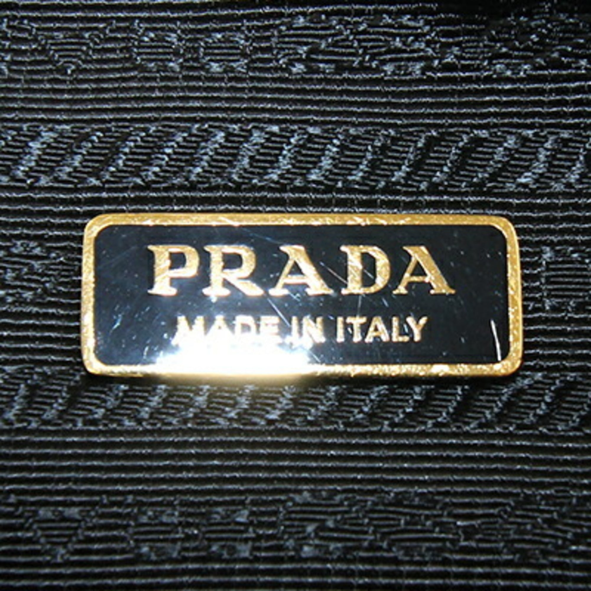 Prada Off-White Yellow Fur Leather Shoulder Bag (Pre-Owned)
