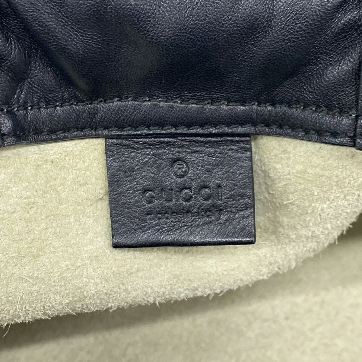 Gucci Ivory Leather Backpack (Pre-Owned)