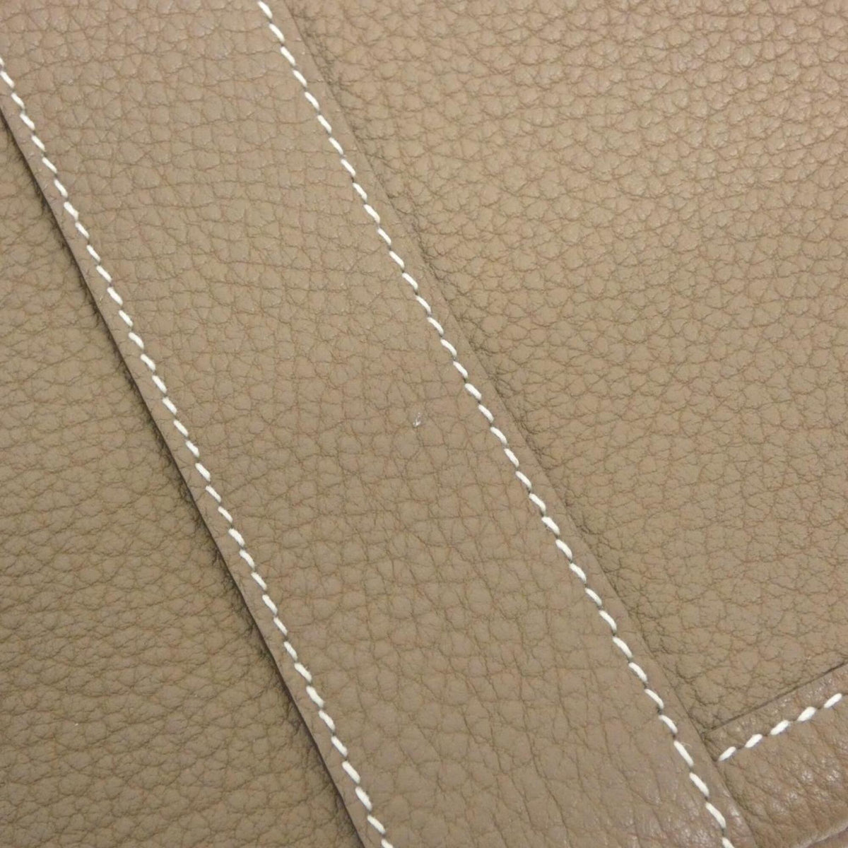 Hermes Etoupe Gray Negonda Leather Handbag (Pre-Owned)
