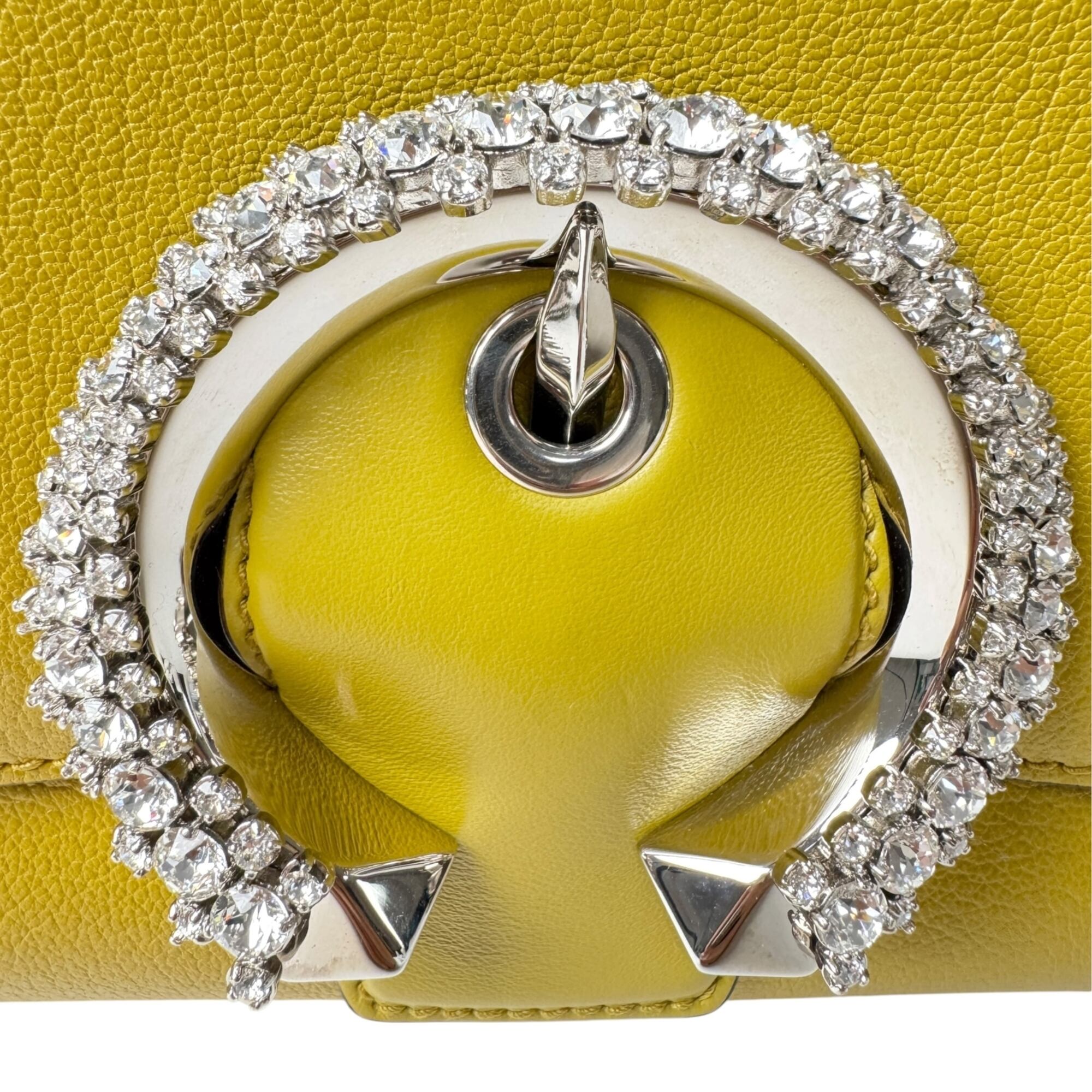 Jimmy Choo Yellow Leather Handbag Shoulder Bag (Pre-Owned)