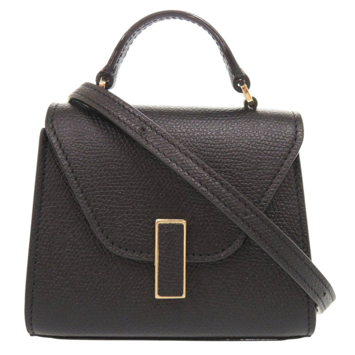 Valextra Black Leather Fanny Pack Shoulder Bag (Pre-Owned)