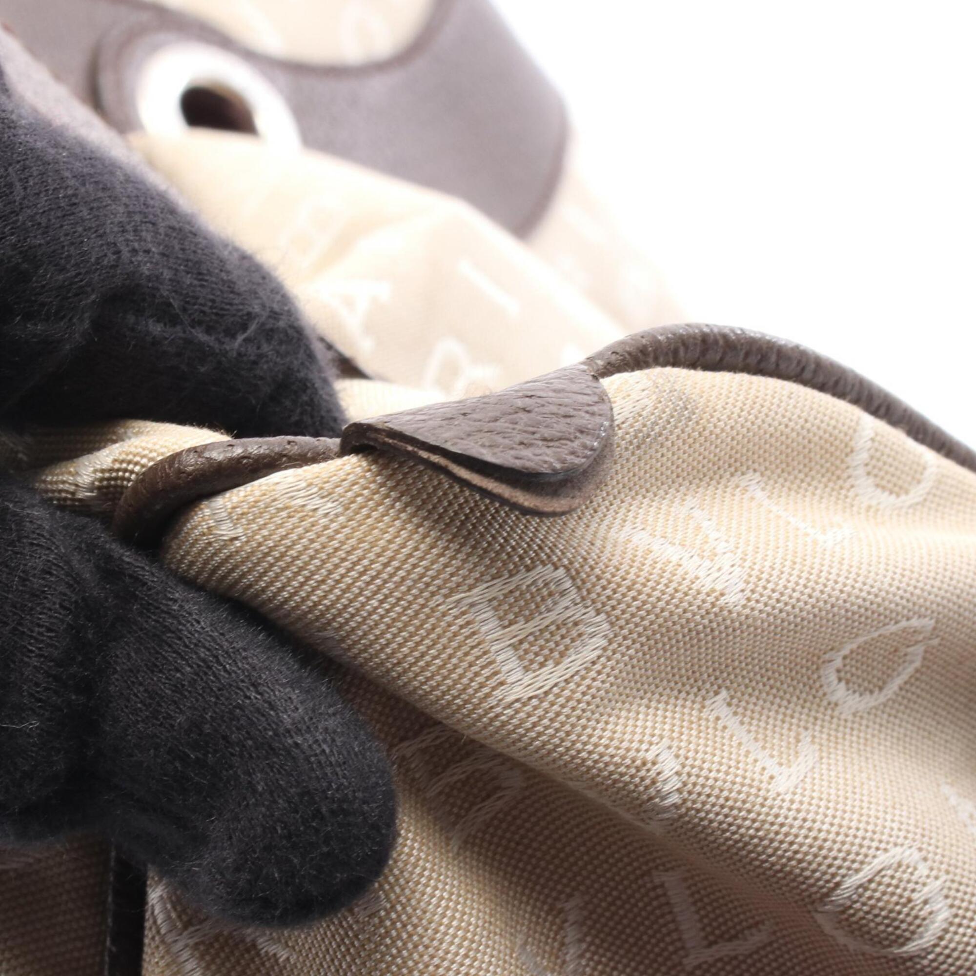 Bvlgari Beige Brown Canvas Leather Handbag (Pre-Owned)