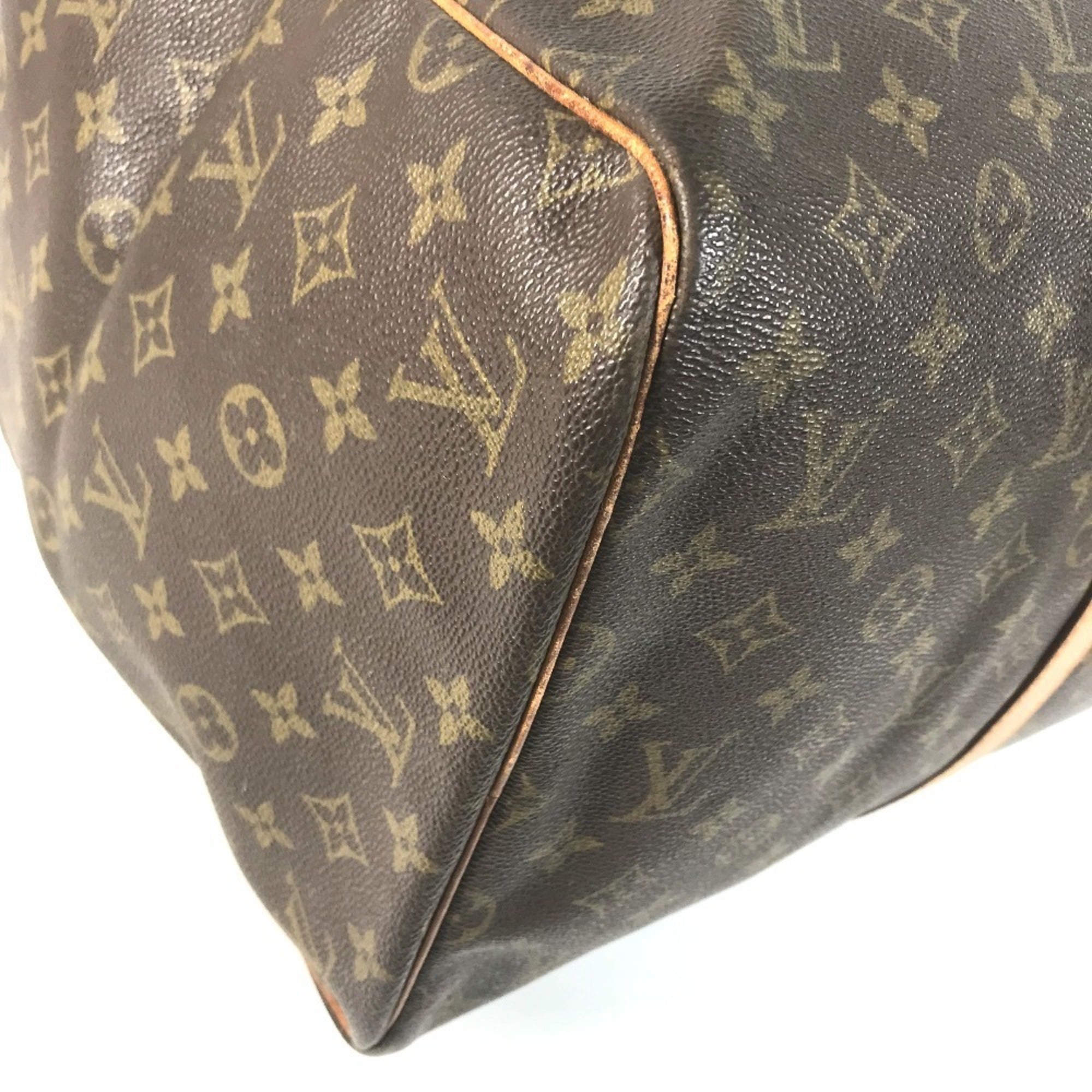 Louis Vuitton Brown Galle Monogram Boston Bag Handbag (Pre-Owned)