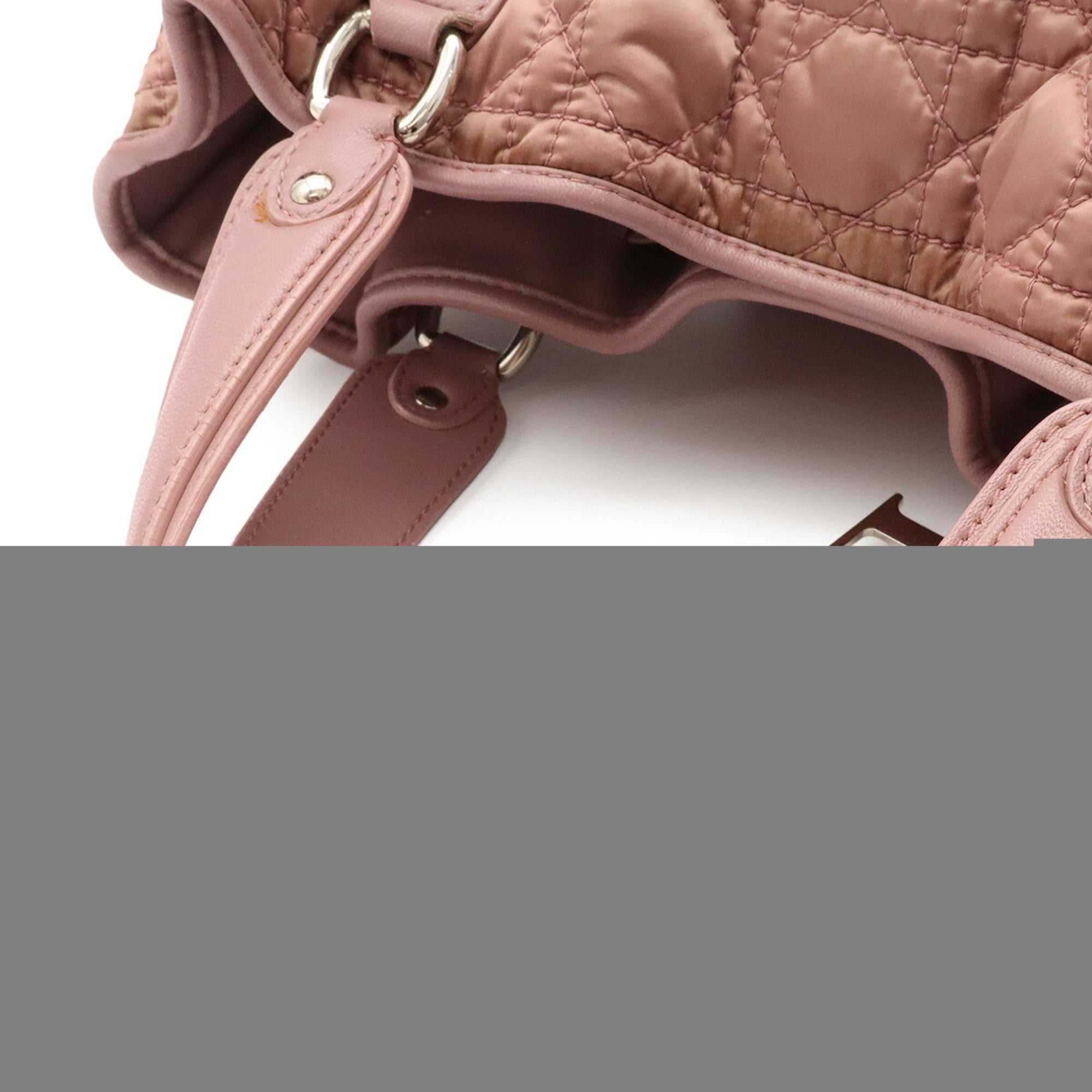 Christian Dior Pink Nylon Handbag Tote Bag (Pre-Owned)
