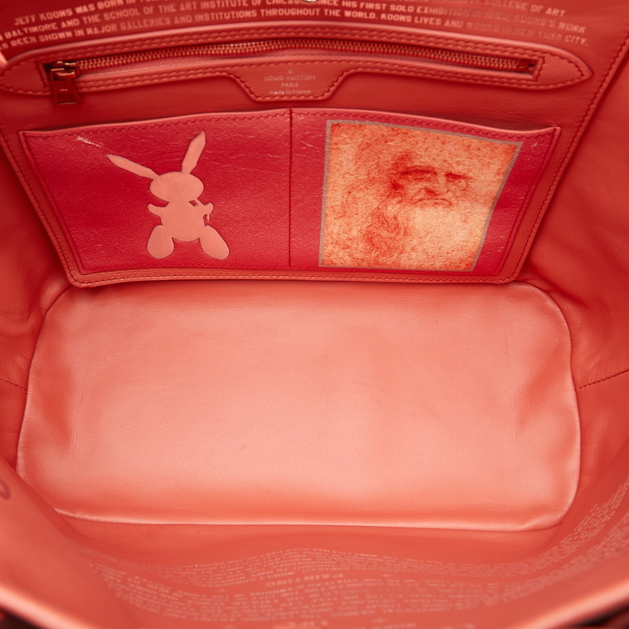 Louis Vuitton Masters Collection Multi-Color Pink Poppy Petal Pvc Leather Tote Bag (Pre-Owned)