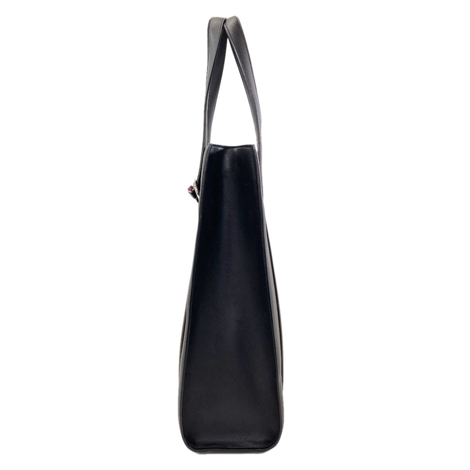 Cartier Black Leather Tote Bag (Pre-Owned)
