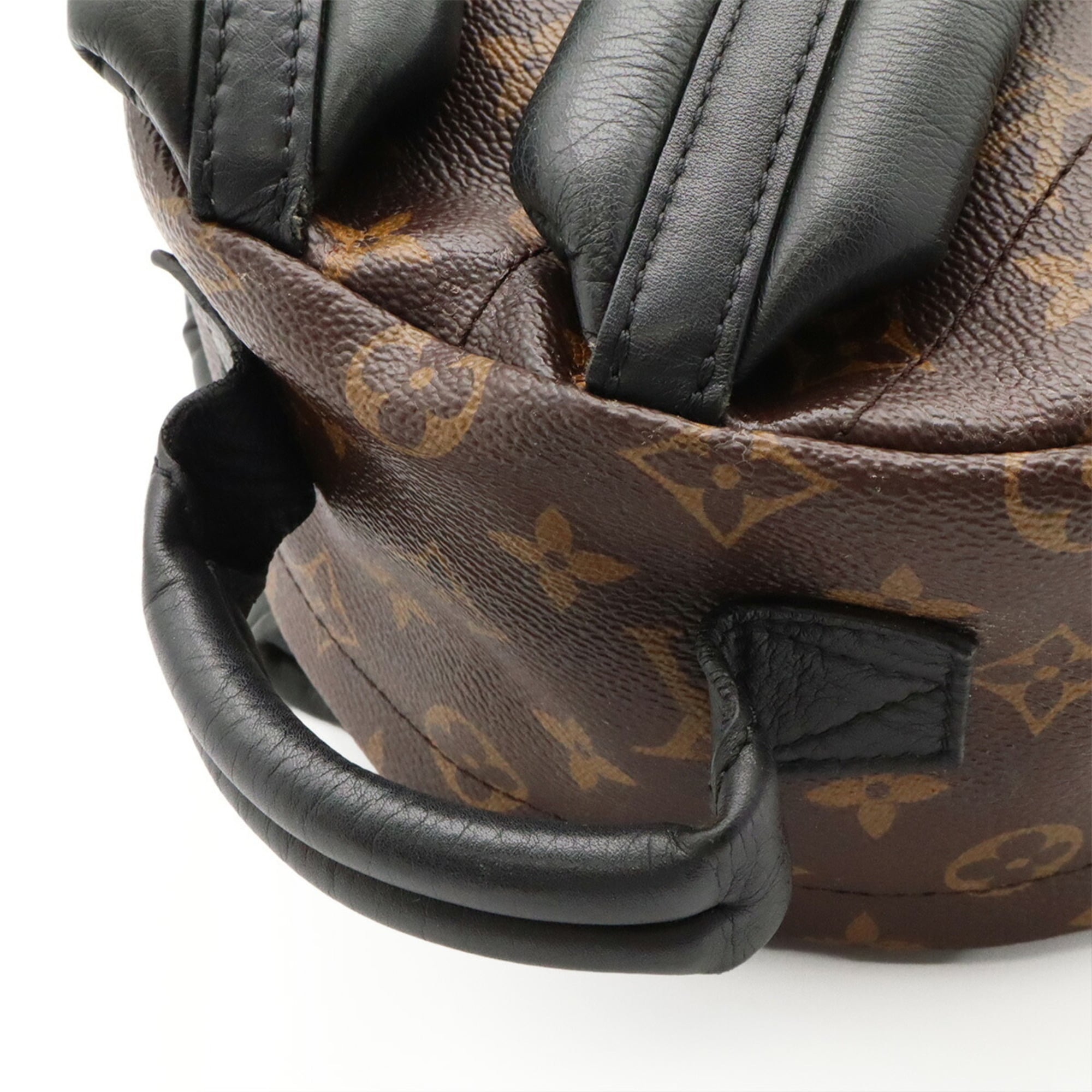 Louis Vuitton Brown Monogram Canvas Leather Backpack Shoulder Bag (Pre-Owned)